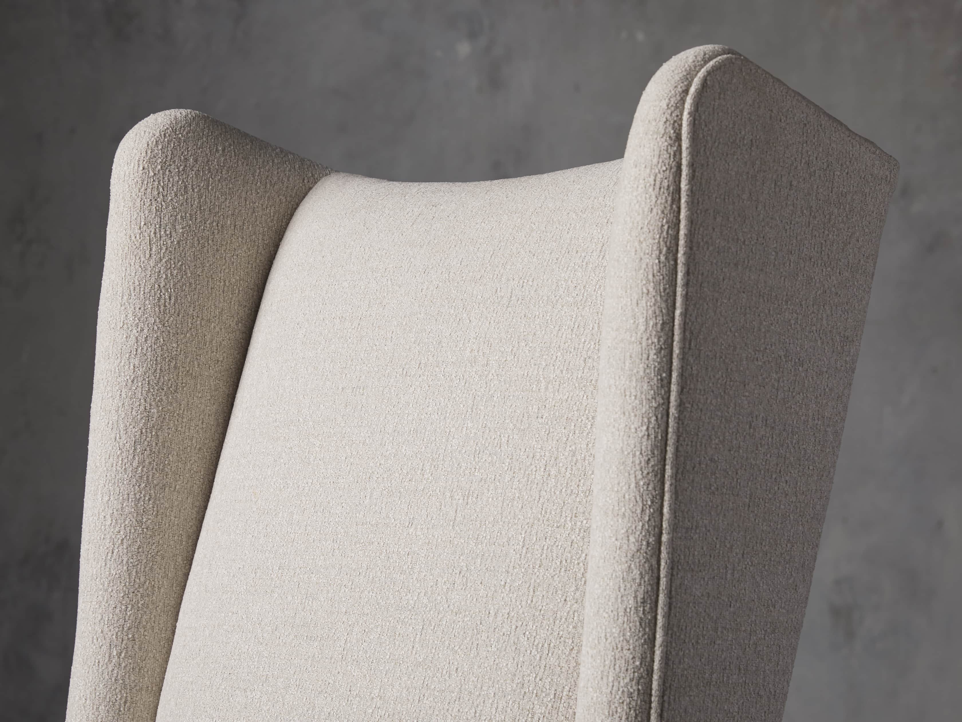 Halstead Dining Arm Chair in Cushing Frost and Black, slide 5 of 8