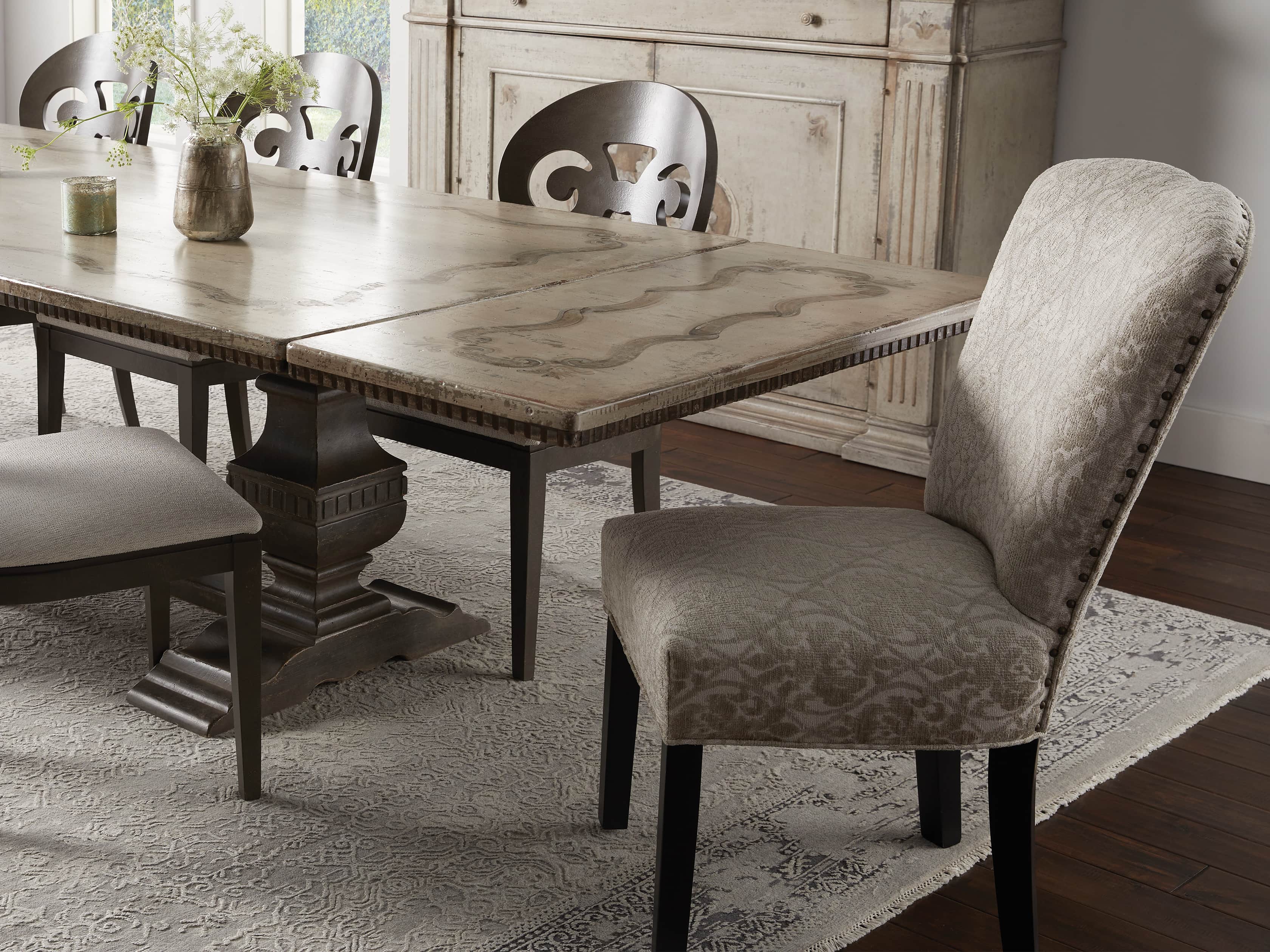 Harman Upholstered 23" Dining Side Chair in Brenta Dune, slide 1 of 5