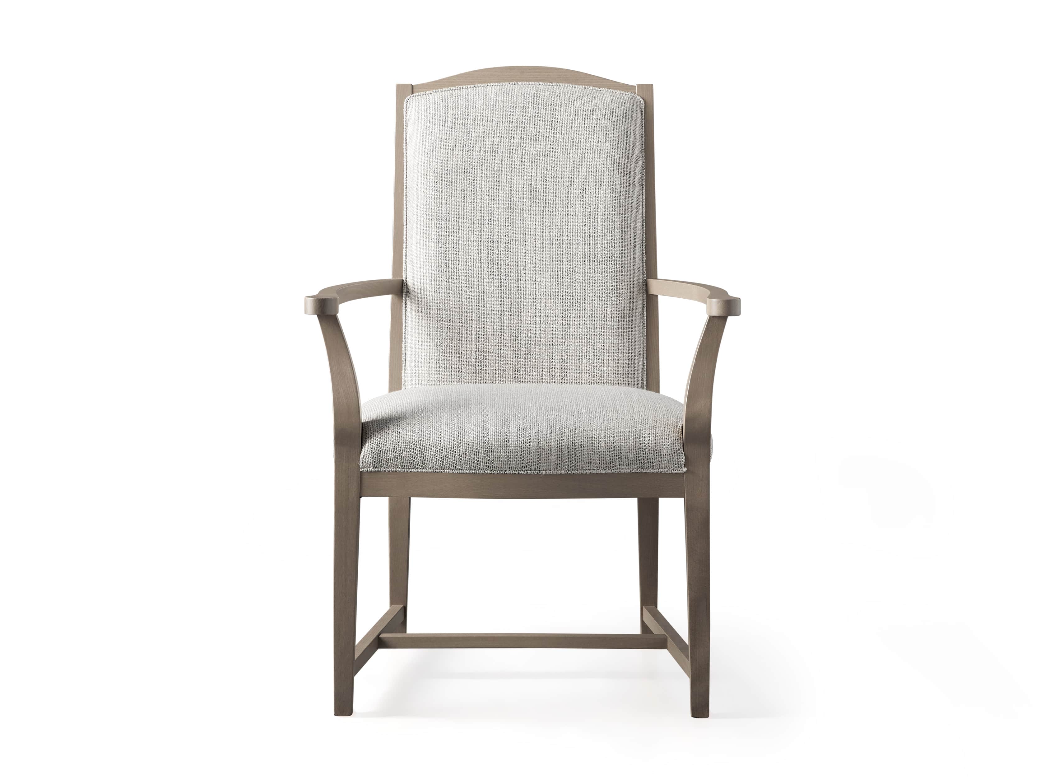Isabella 24"Antique Blonde Dining Arm Chair in Tundra Cream, slide 6 of 7