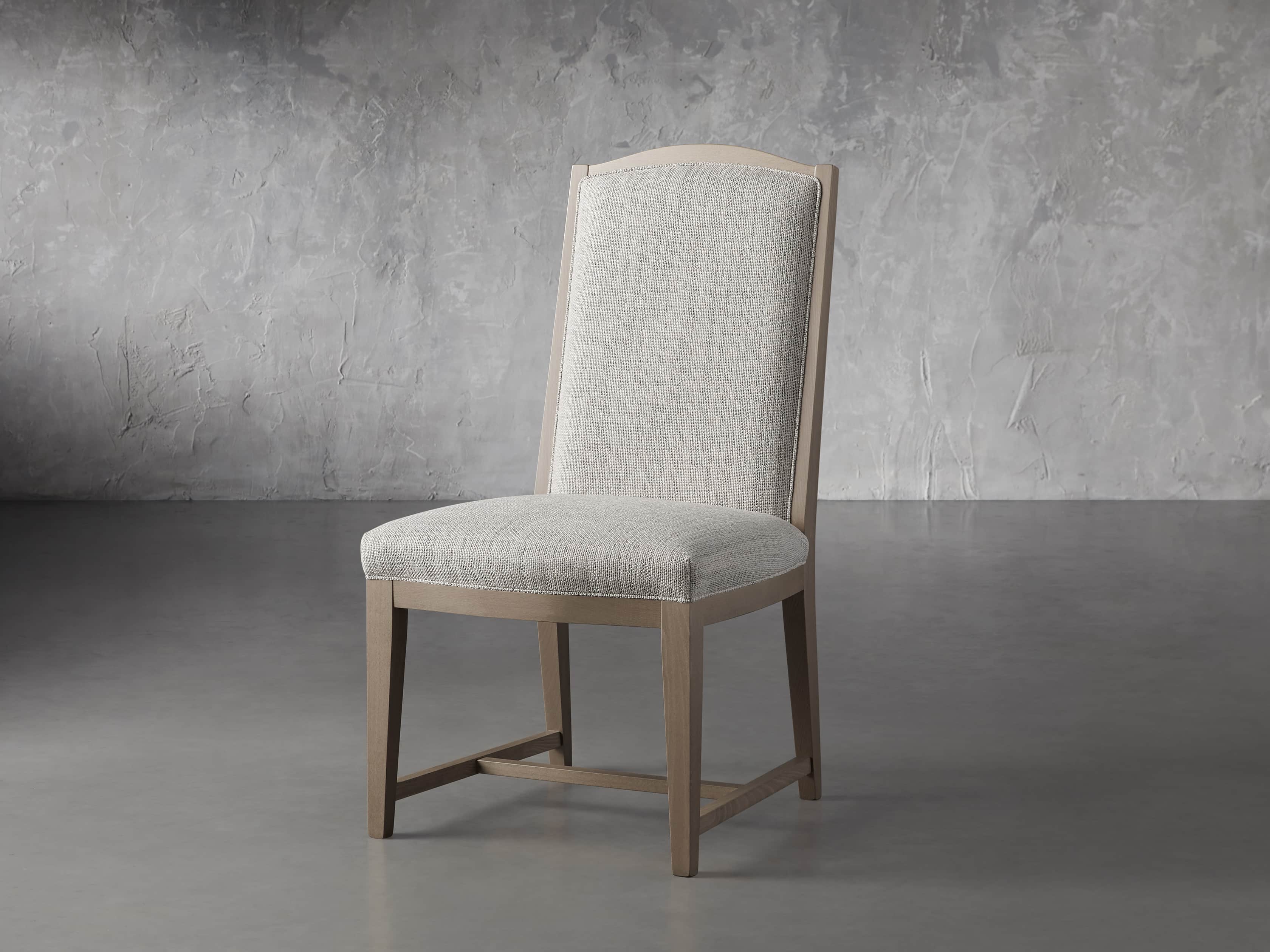 Isabella 27"Antique Blonde Dining Side Chair in Tundra Cream, slide 2 of 7