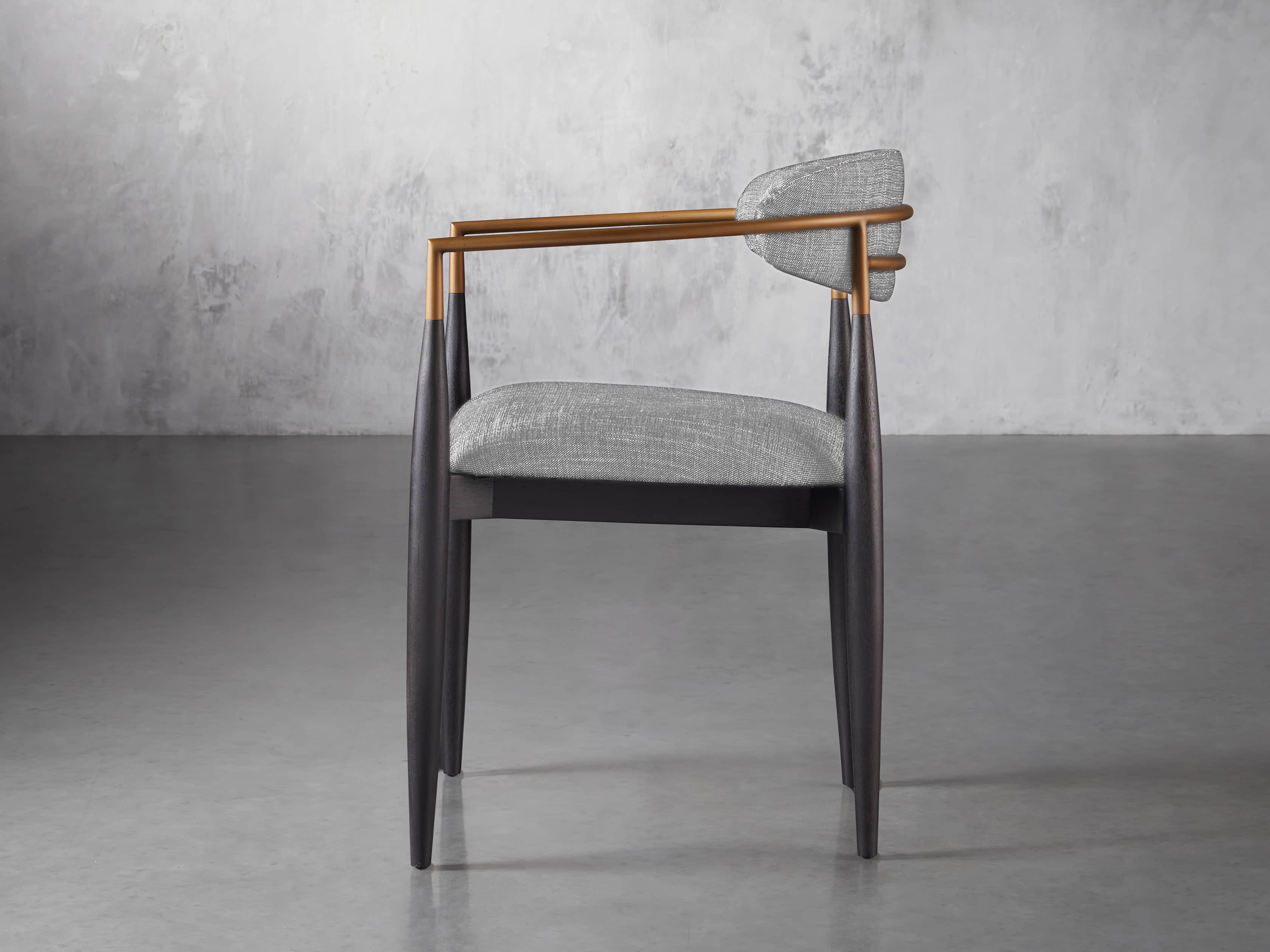 Jagger Dining Arm Chair in Cary Grey, slide 3 of 8