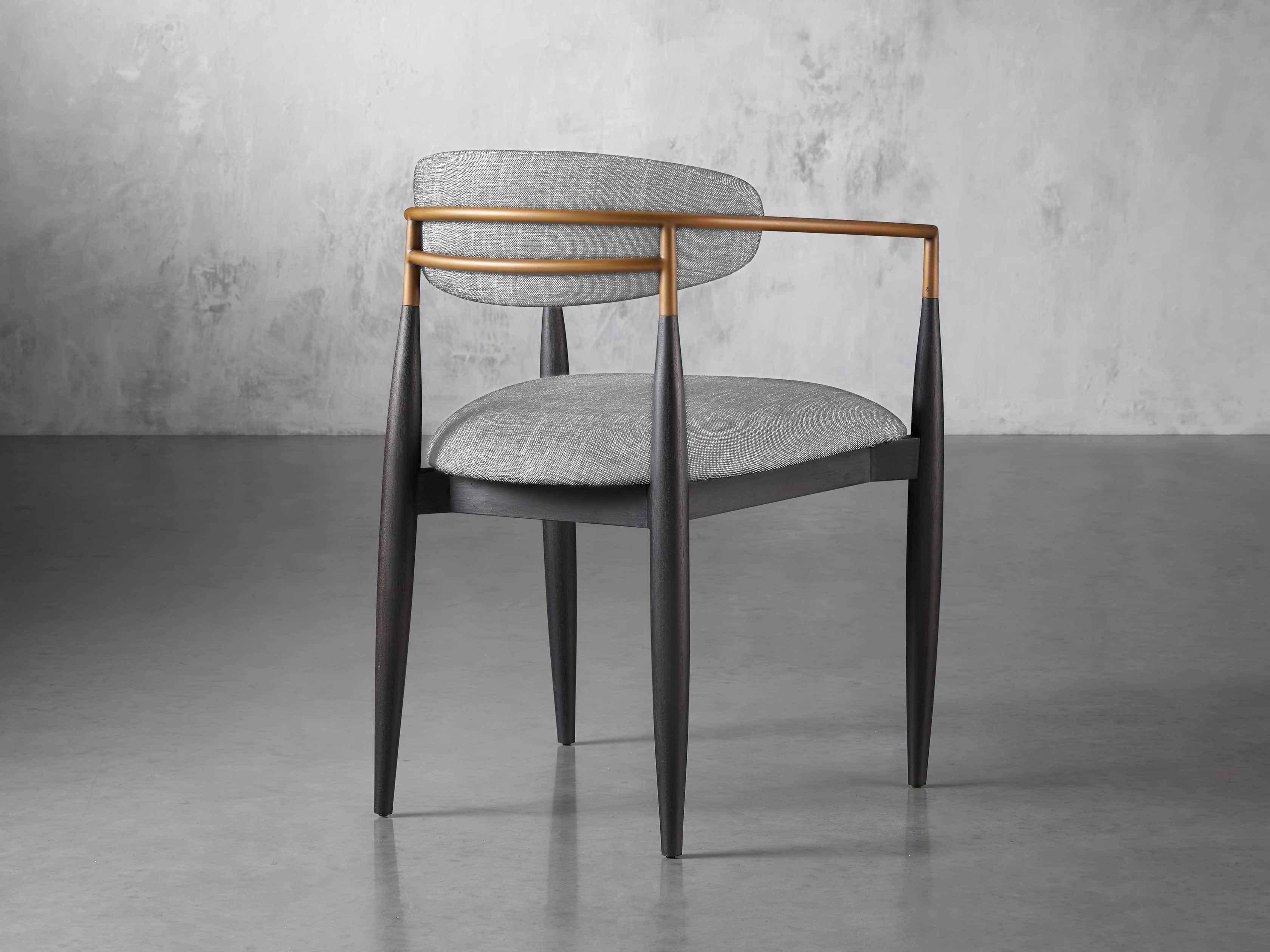 Jagger Dining Arm Chair in Cary Grey, slide 4 of 8