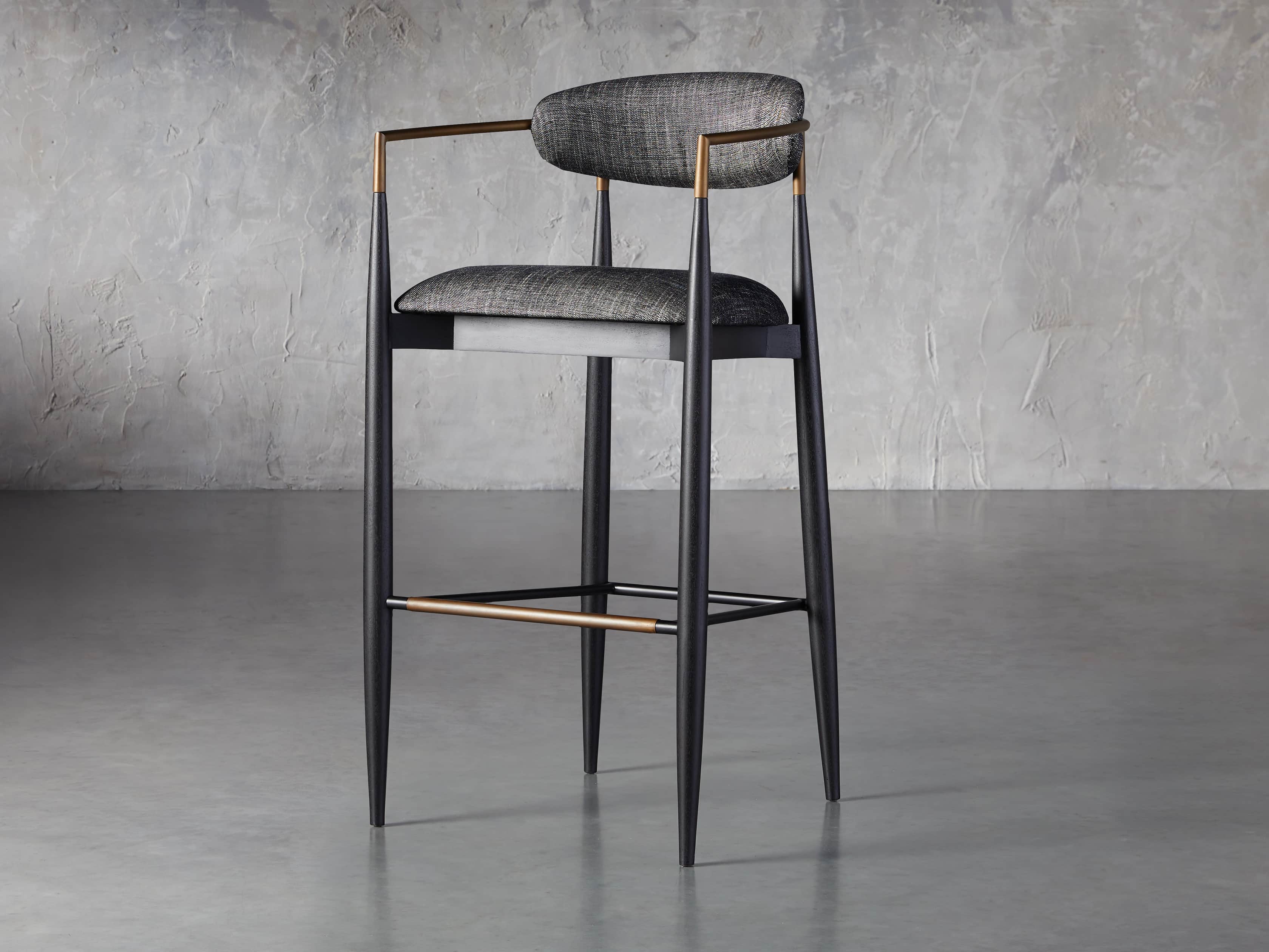 Jagger 22" Barstool in Cary Black, slide 3 of 8