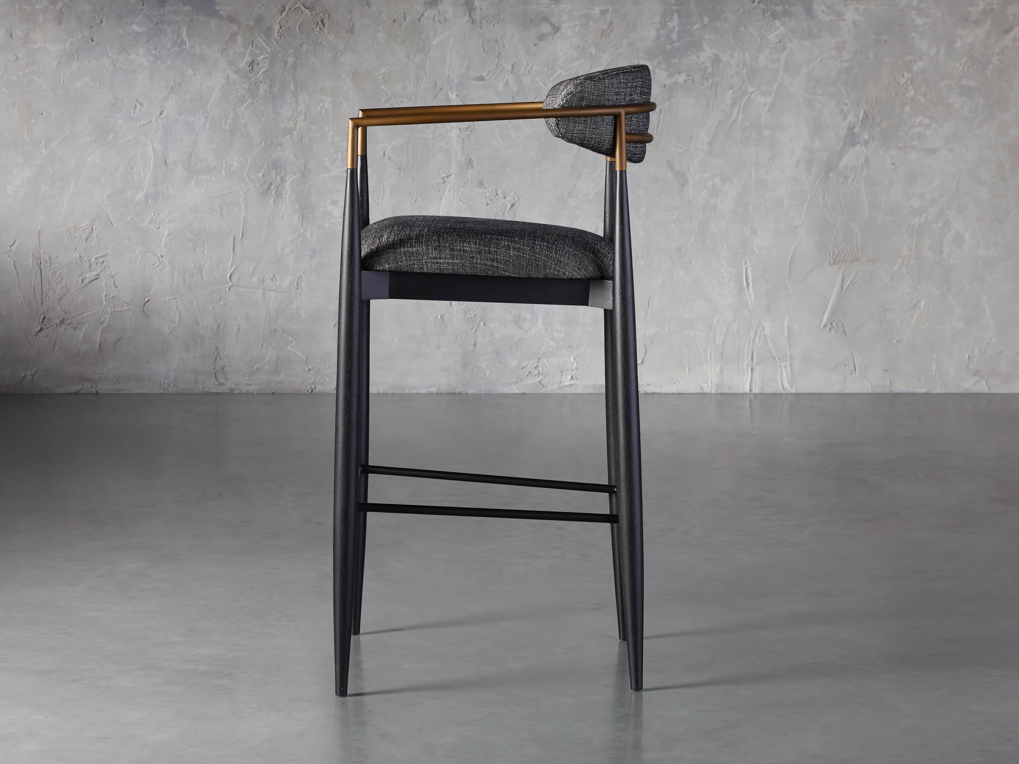 Jagger 22" Barstool in Cary Black, slide 4 of 8