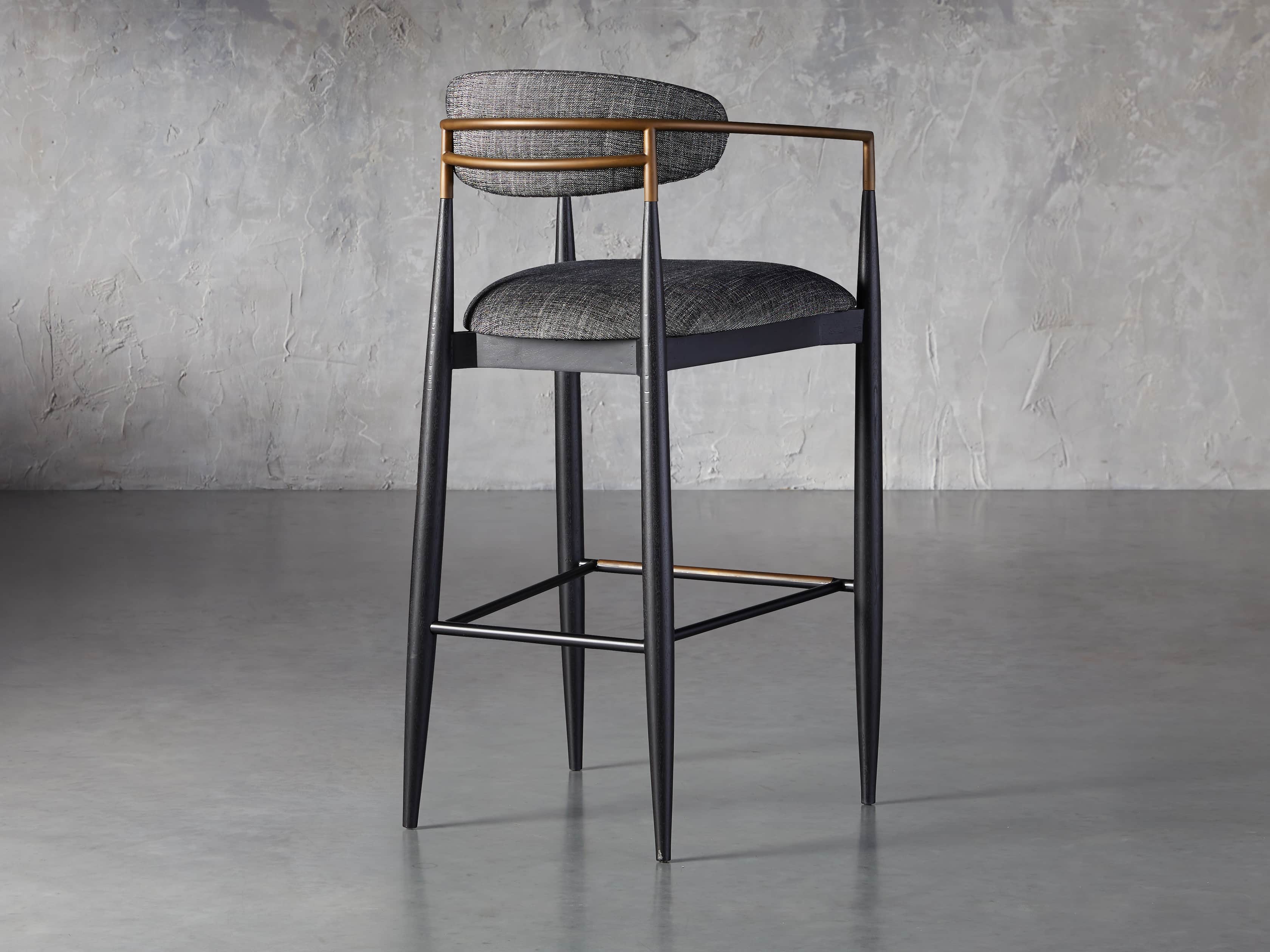 Jagger 22" Barstool in Cary Black, slide 5 of 8