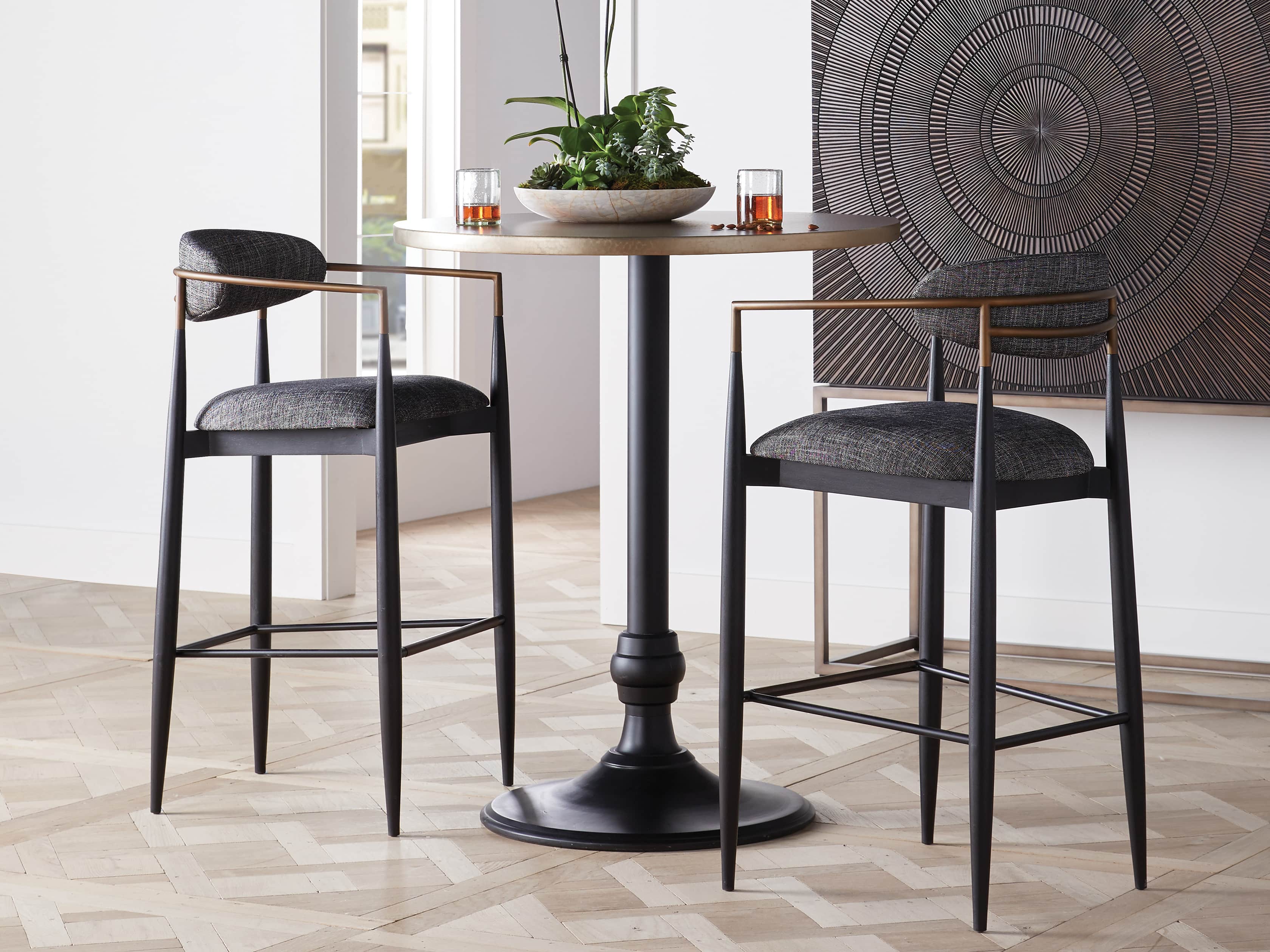 Jagger 22" Barstool in Cary Black, slide 1 of 8