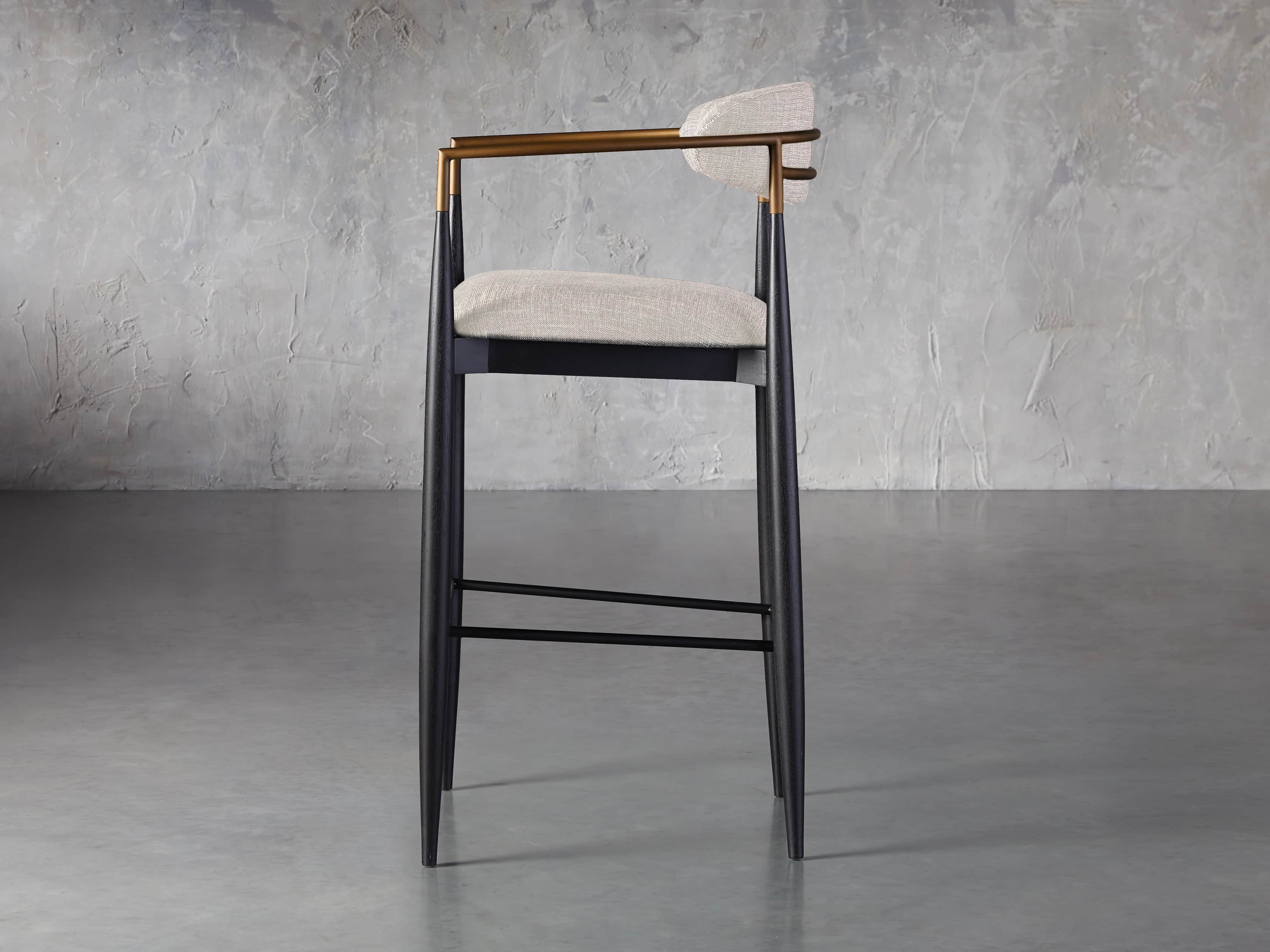 Jagger Barstool in Cary Linen, slide 4 of 9