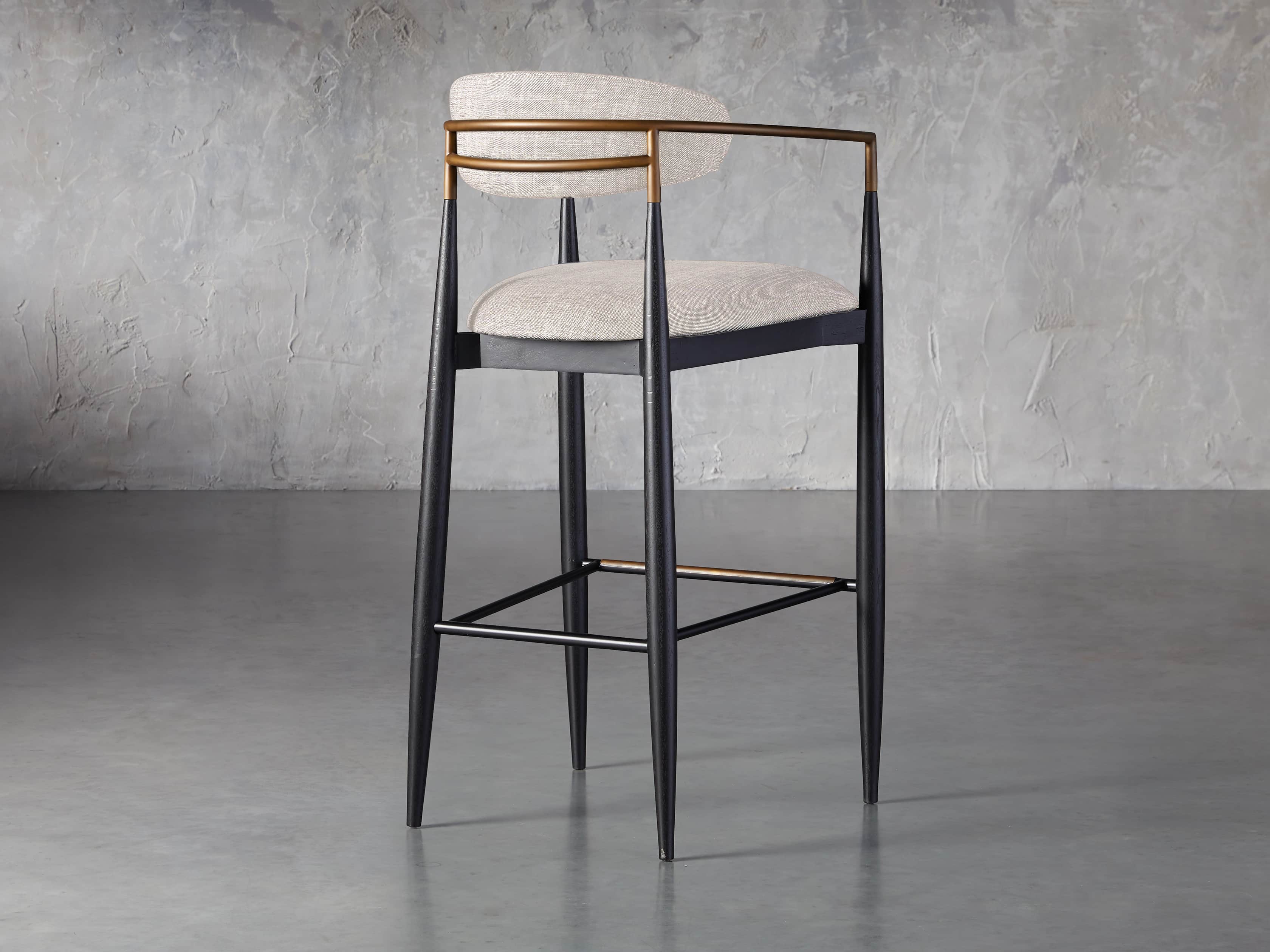Jagger Barstool in Cary Linen, slide 5 of 9