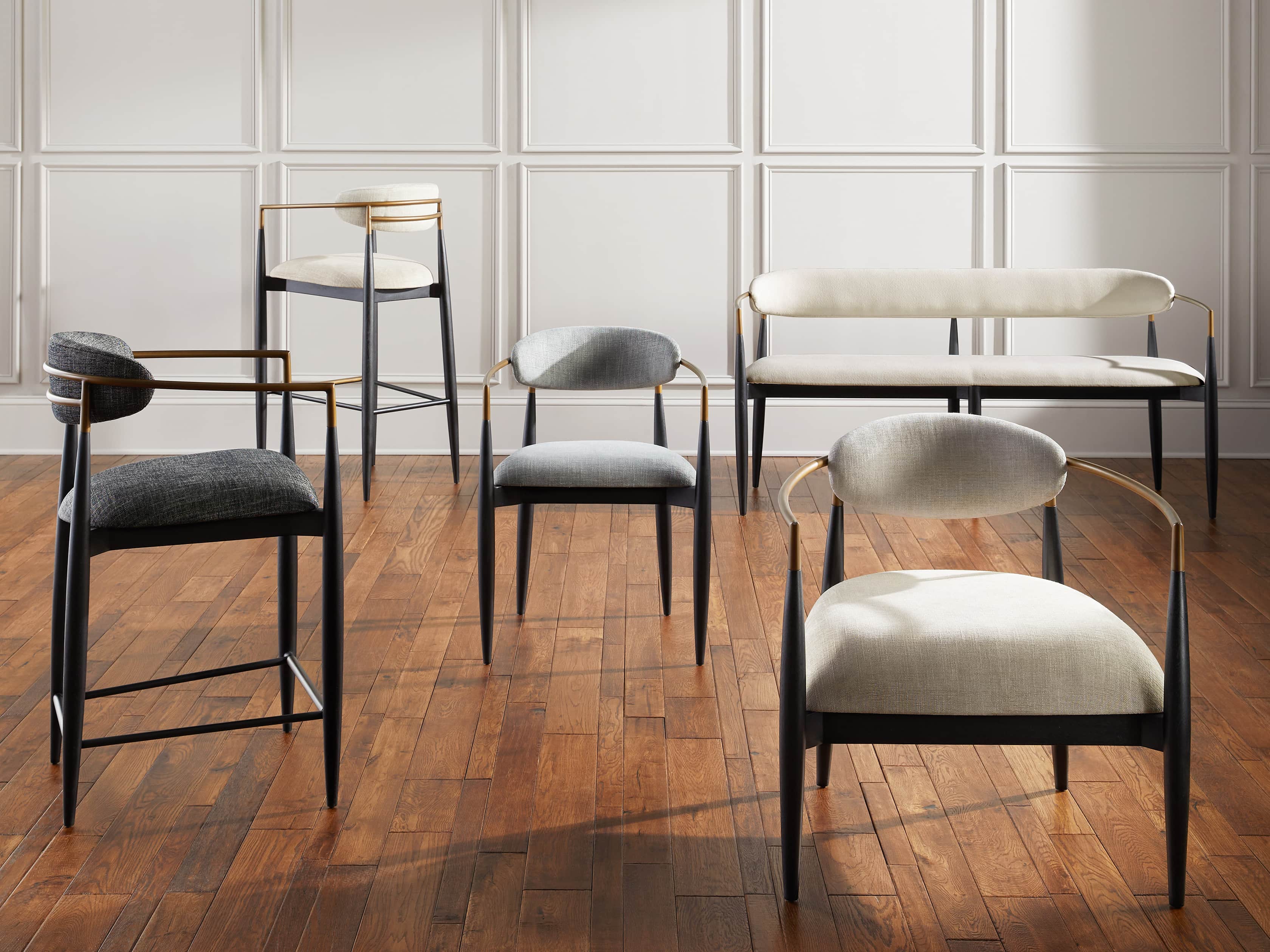 Jagger Barstool in Cary Linen, slide 8 of 9