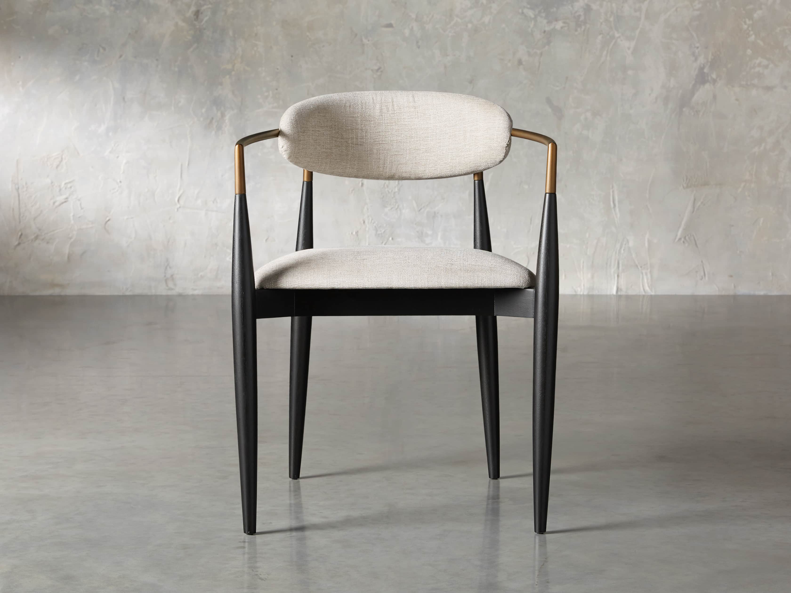 Black Leather Seat Accent Chair With Brass Frame Black Leather Seat Accent Chair With Brass Frame