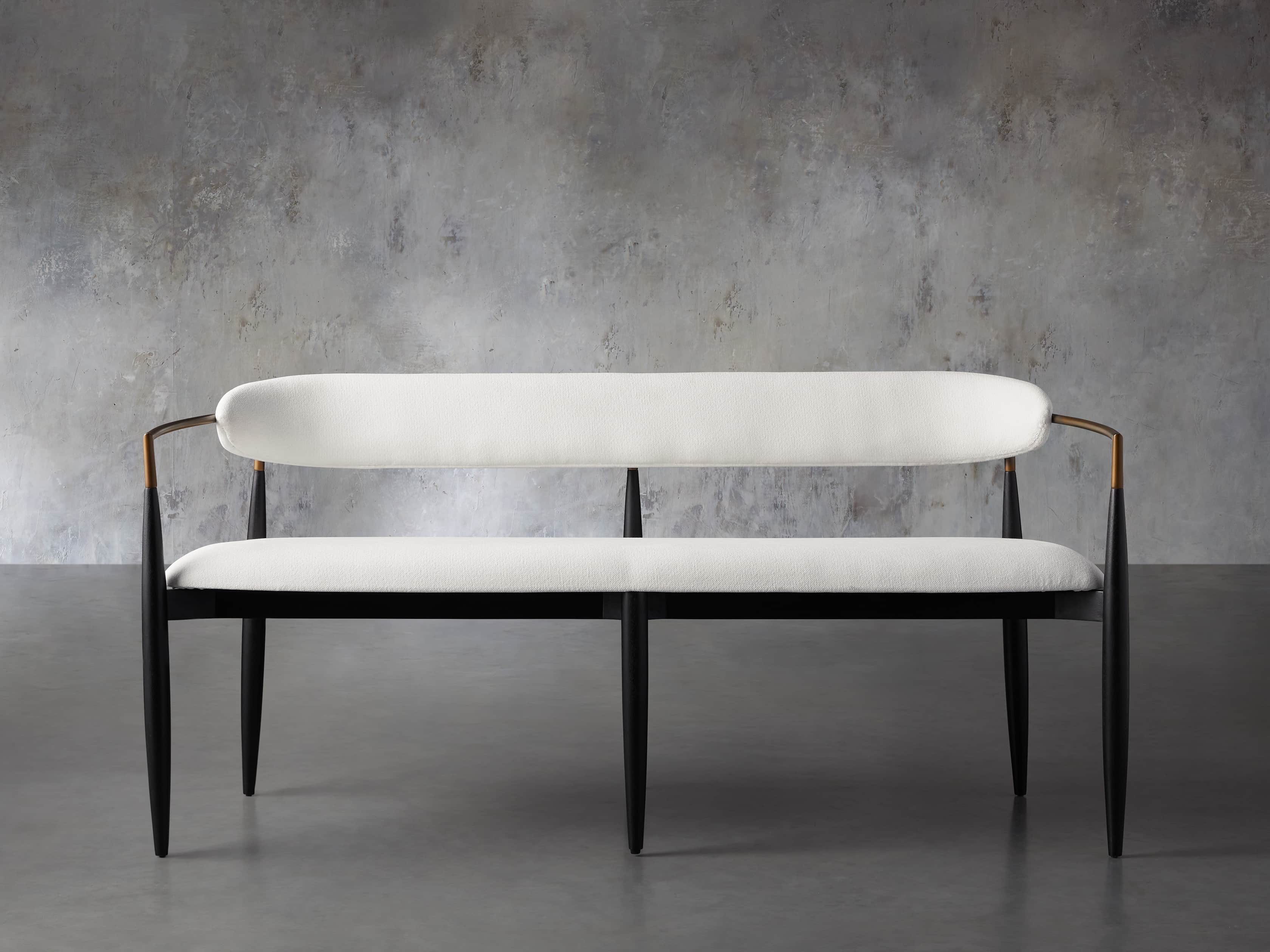 View the Jagger Dining Bench | Variant: DOWNY SNOW