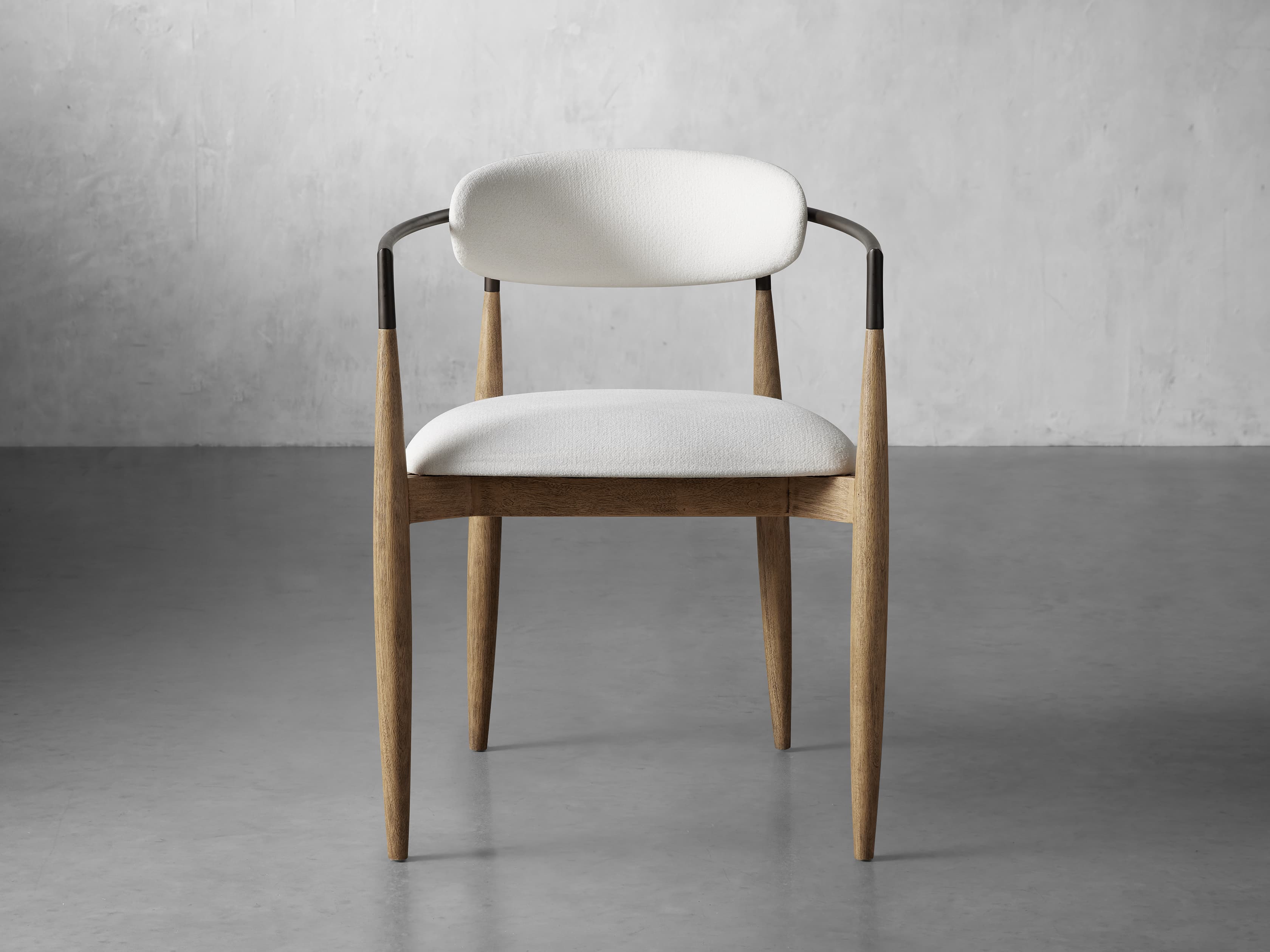 Margot Cane Back Dining Chair in Cinder Wood Natural | Arhaus