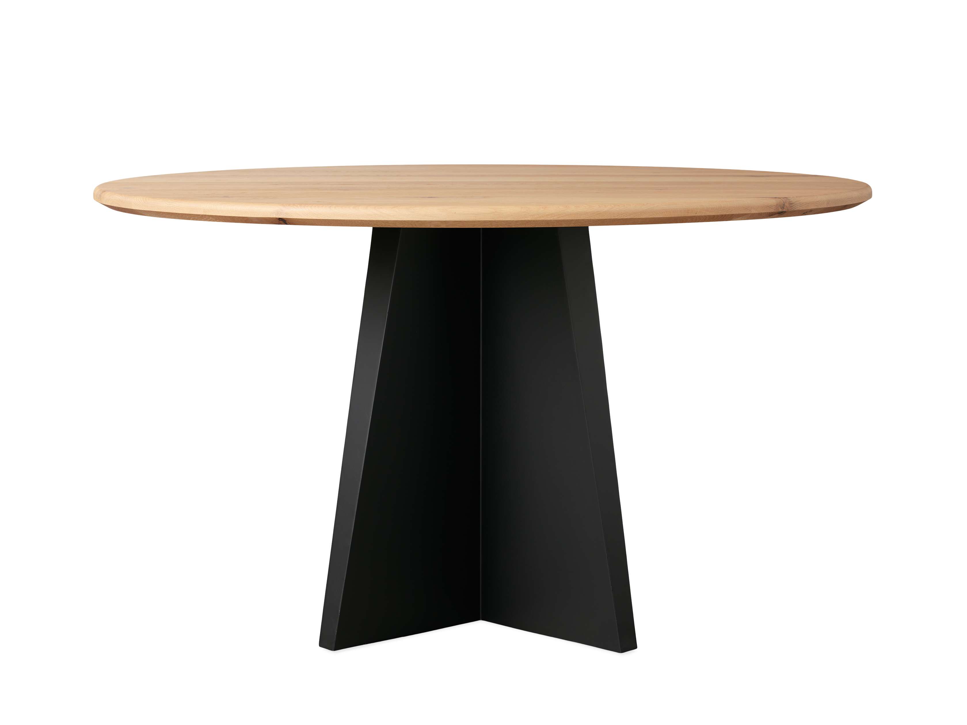 Jacob Round Dining Table with Vertex Base in Flax