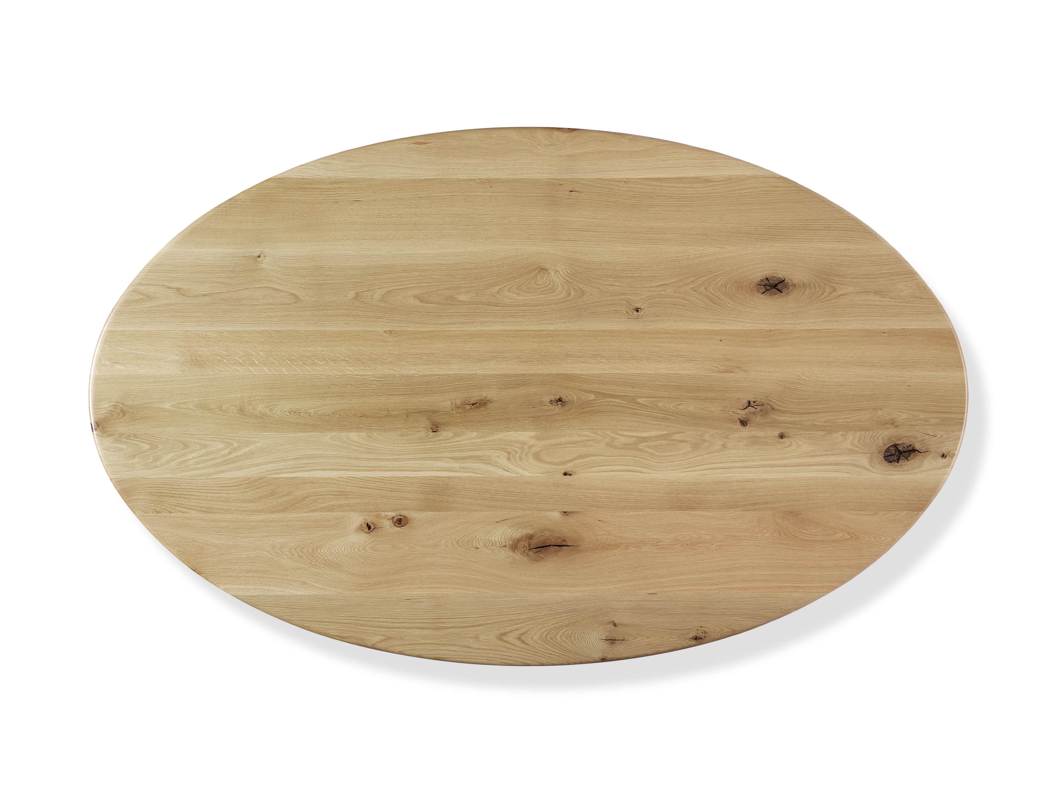 Jacob 96" Oval Dining Table Apex Base in White Oak, slide 4 of 5