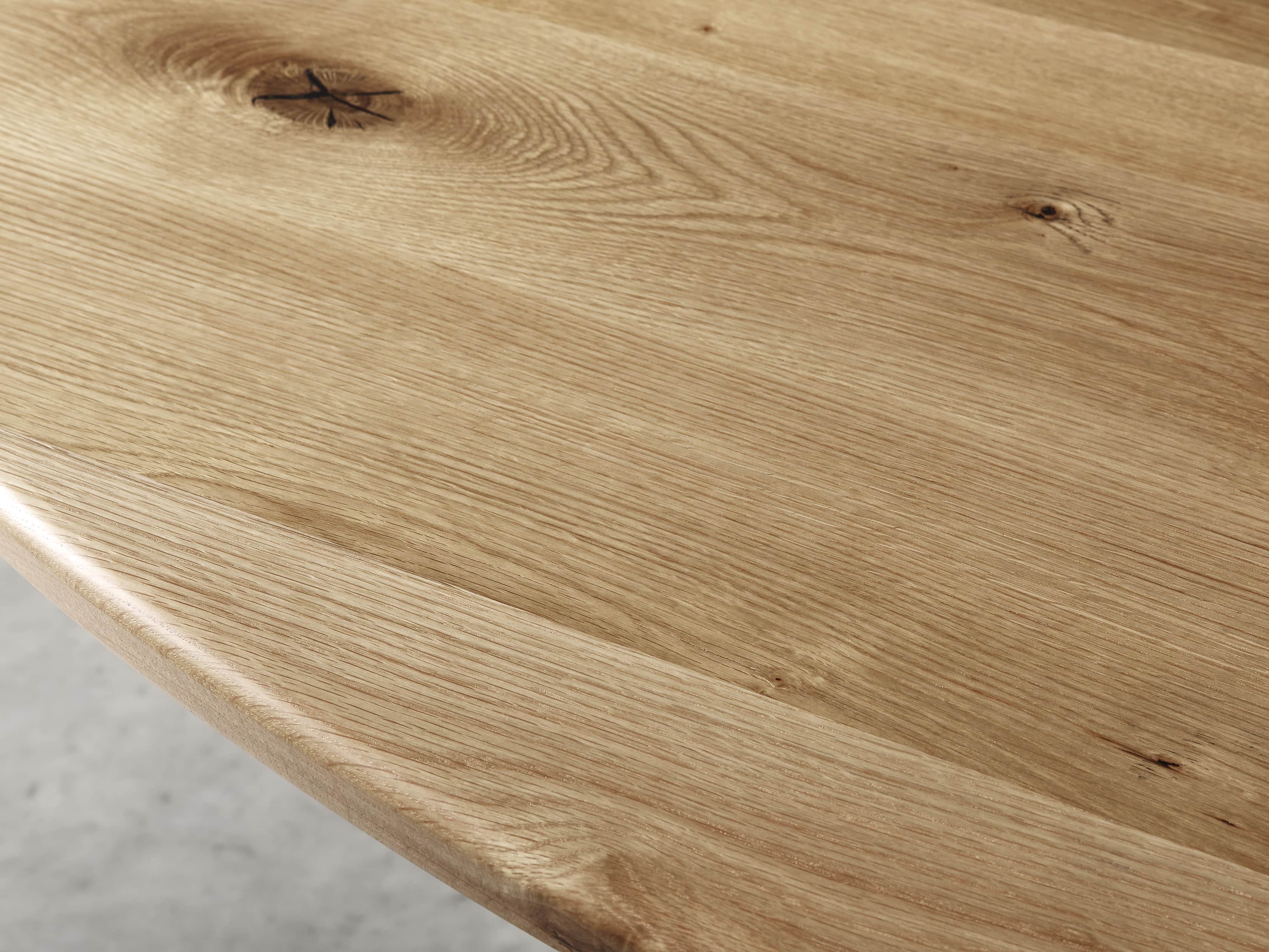 Jacob 96" Oval Dining Table Apex Base in White Oak, slide 3 of 5