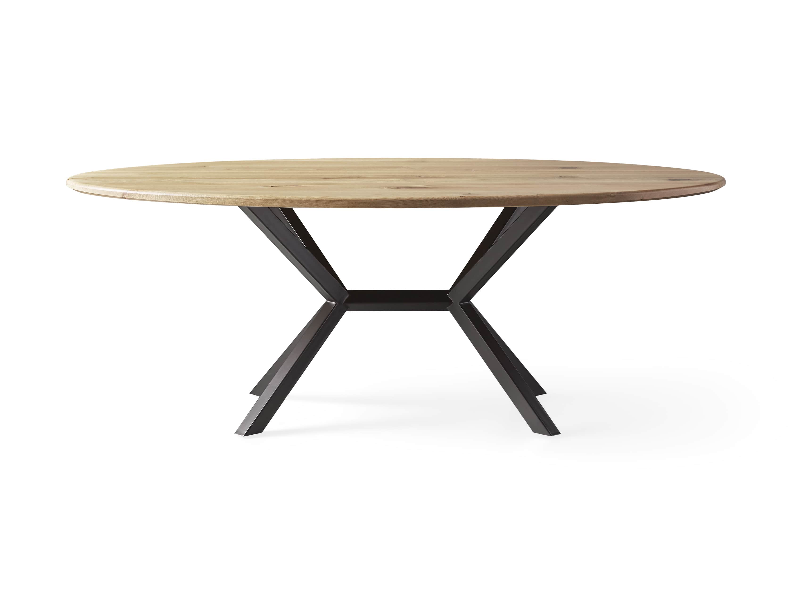 Jacob 96" Oval Dining Table Apex Base in White Oak, slide 5 of 5
