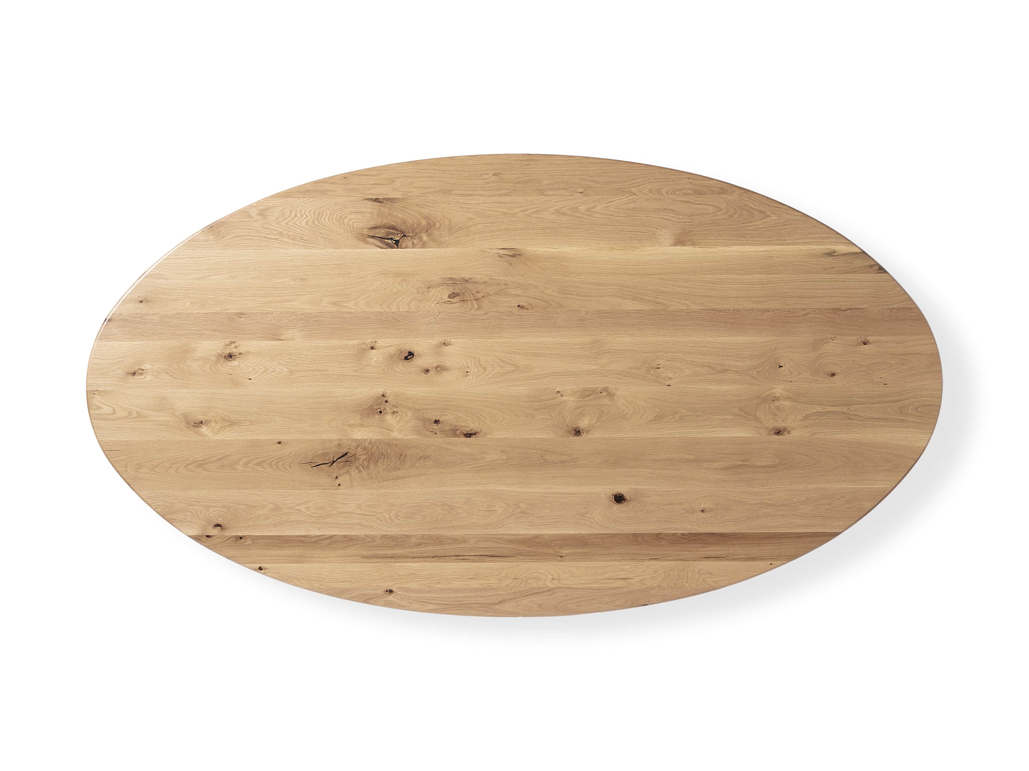 Jacob 96" Oval Dining Table Origami Base in White Oak, slide 5 of 6