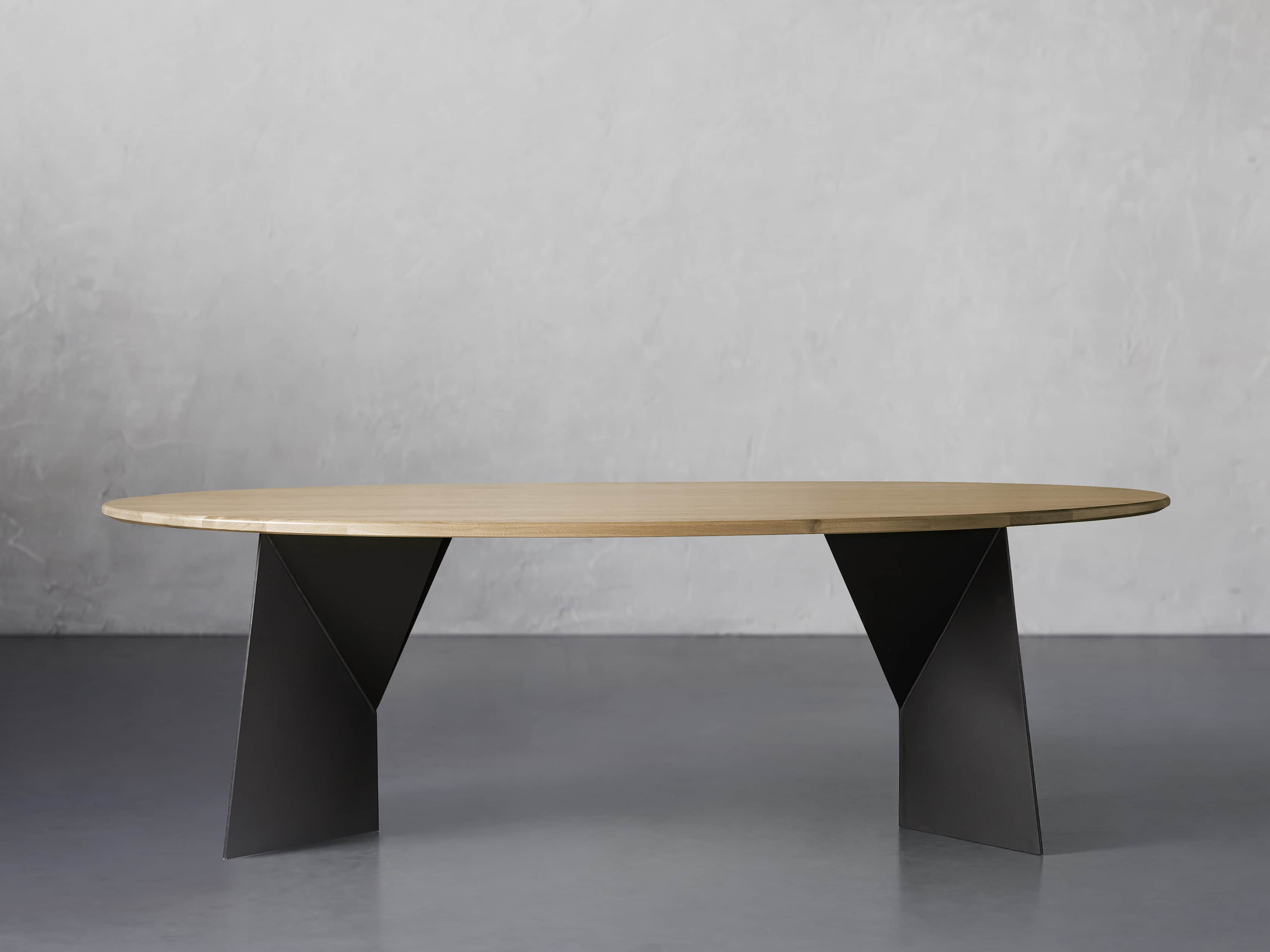 View the Jacob Oval Dining Table with Origami Base