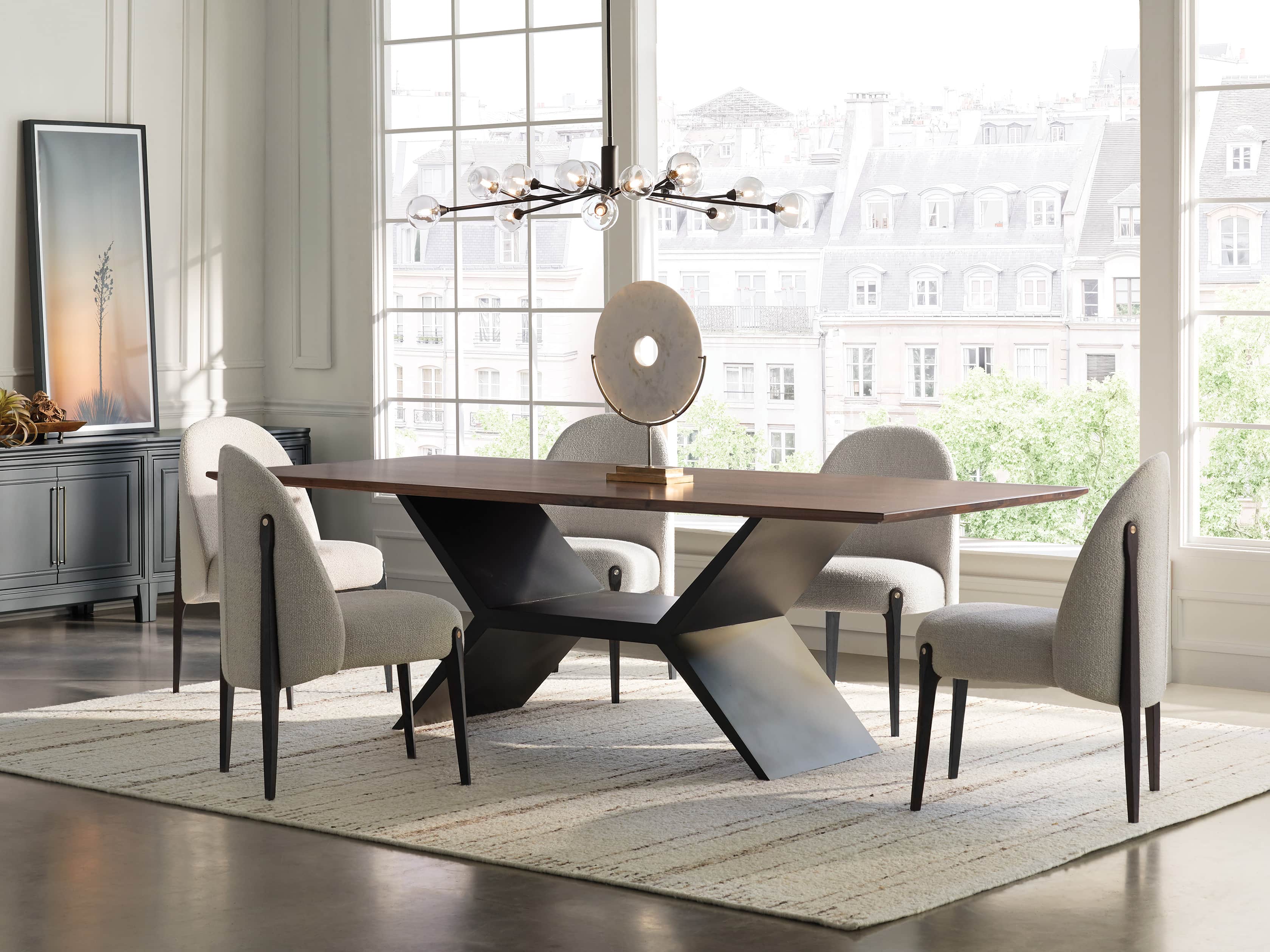 View the Jacob Dining Table with Vertex Base
