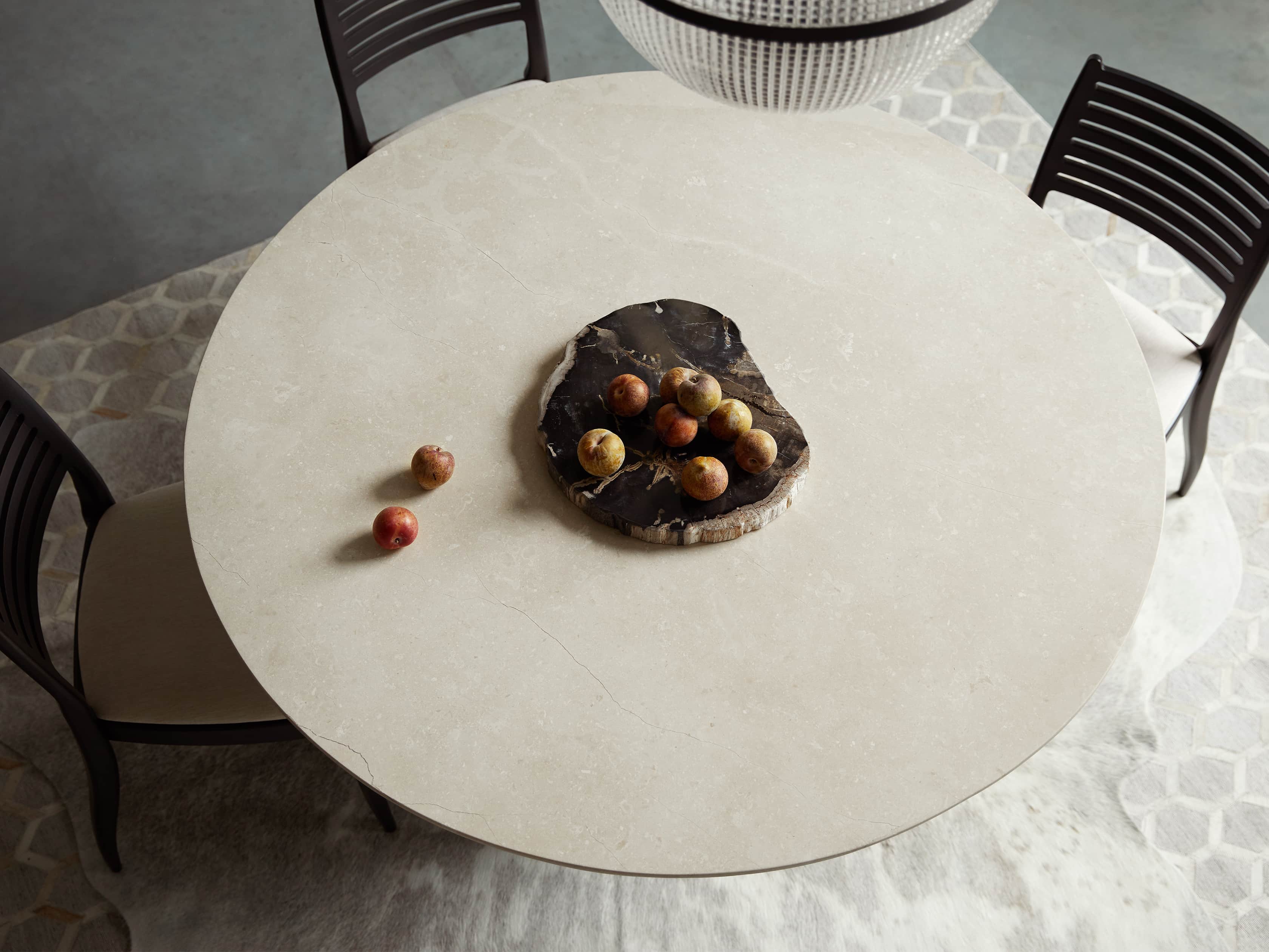 Julia 54" Stone Top Dining Table, slide 4 of 6