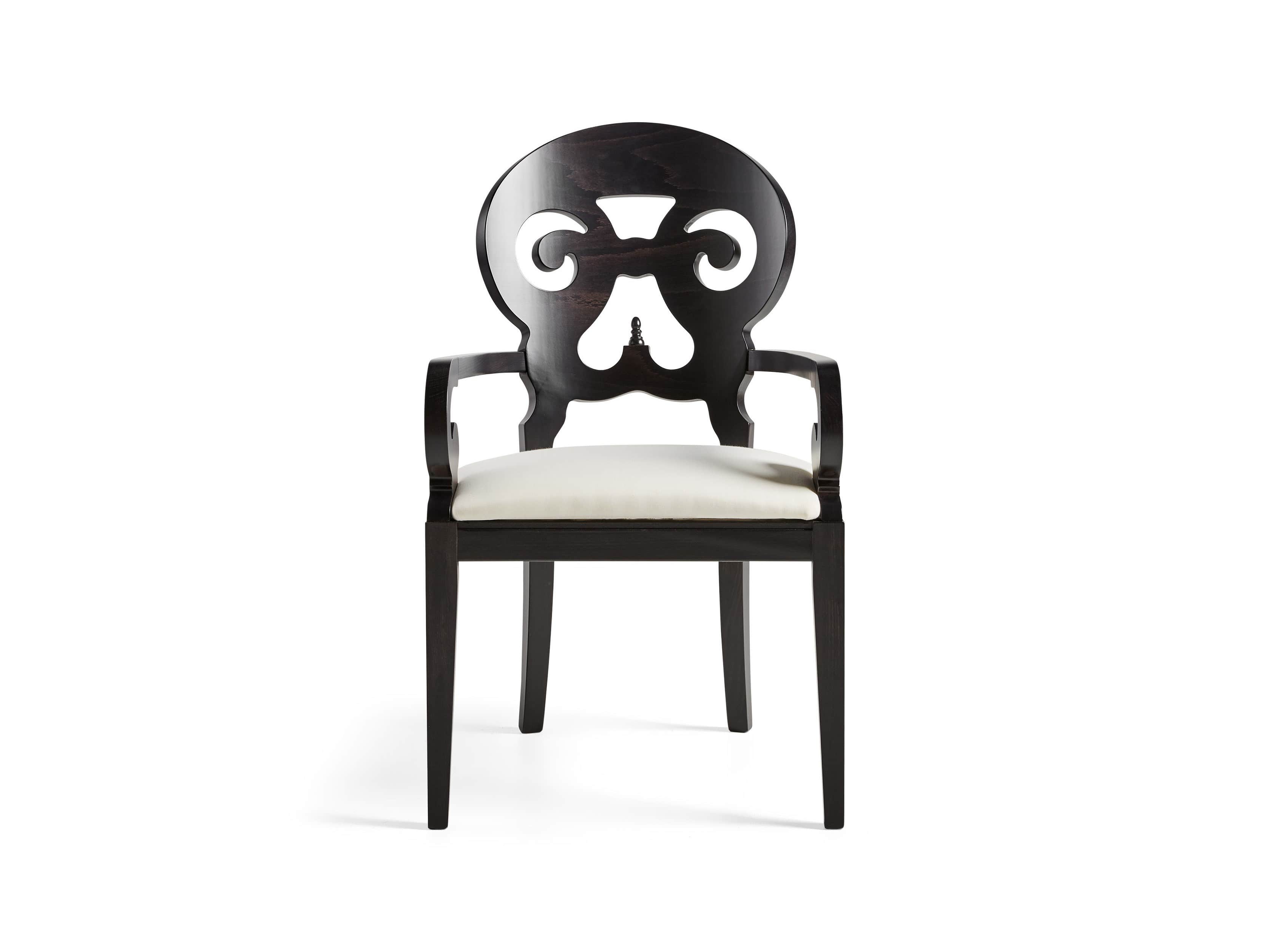 Jordan 25" Dining Arm Chair Upholstered in Midnight