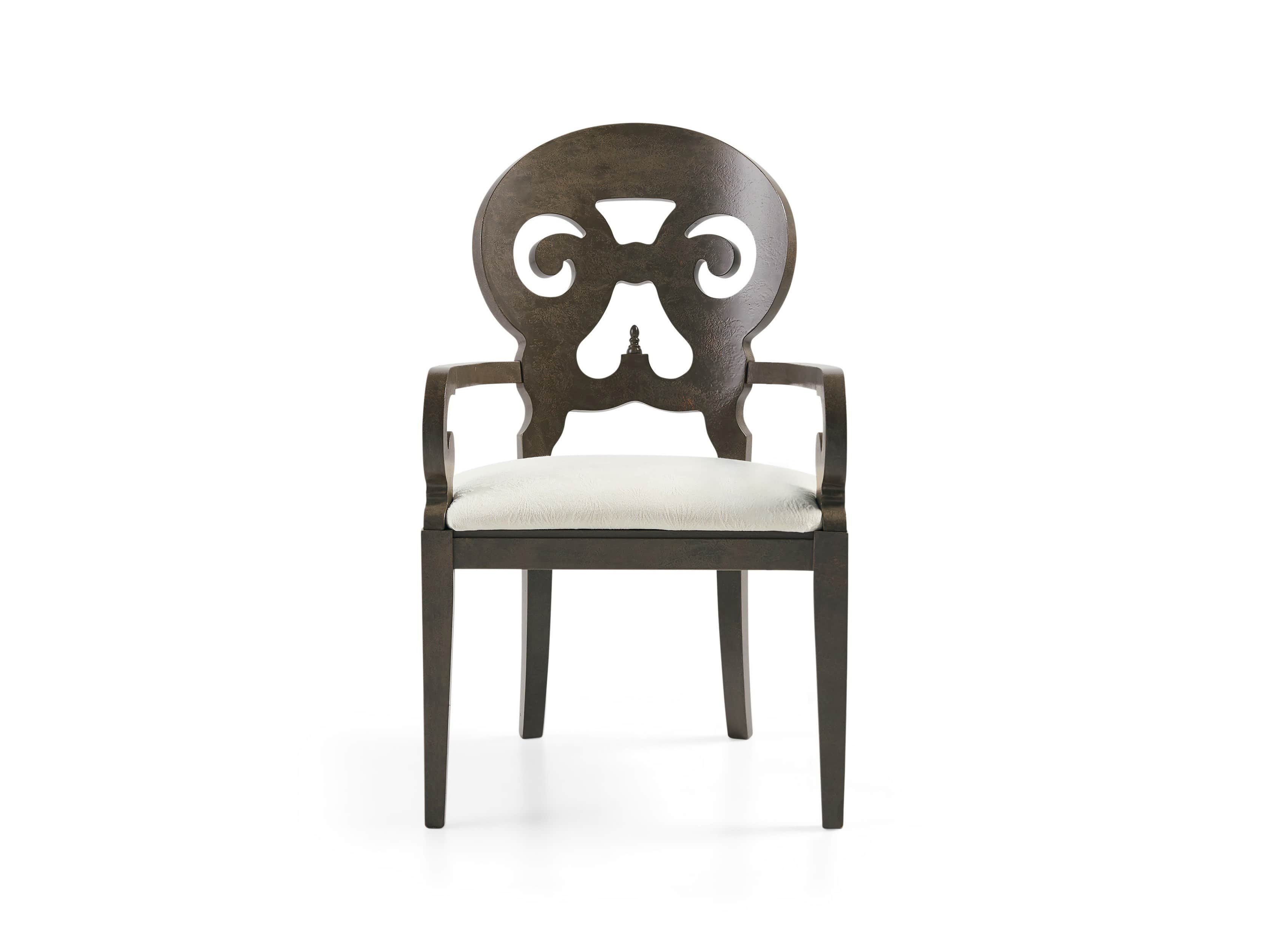 Jordan Bell'Arte 25" Dining Arm Chair with Upholstered Seat