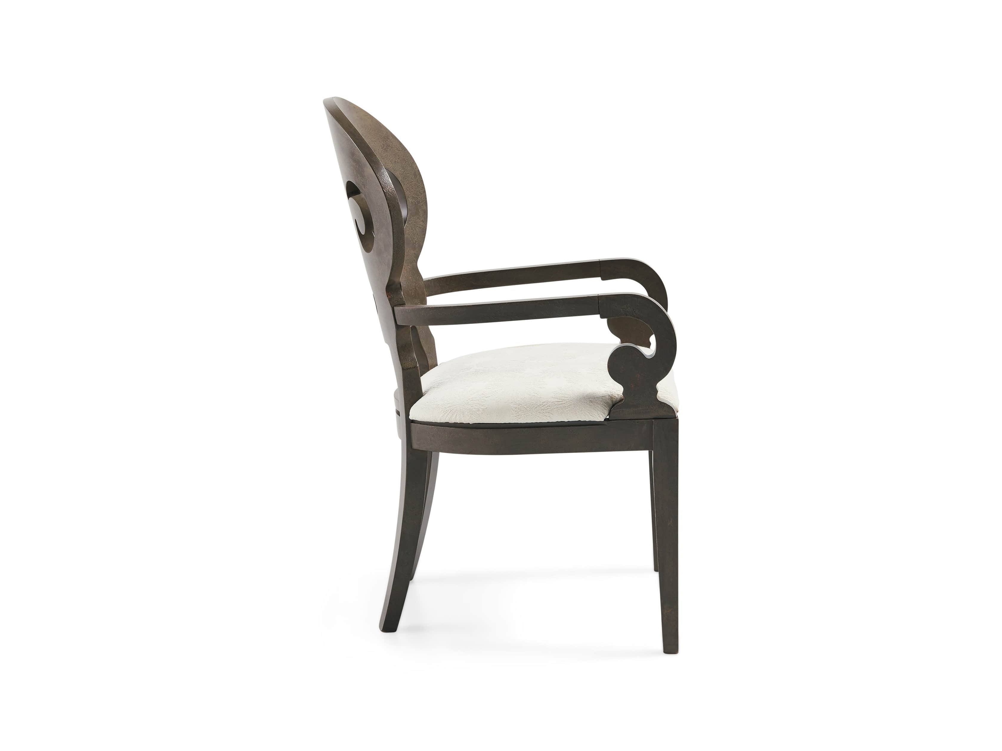 Jordan Bell'Arte 25" Dining Arm Chair with Upholstered Seat