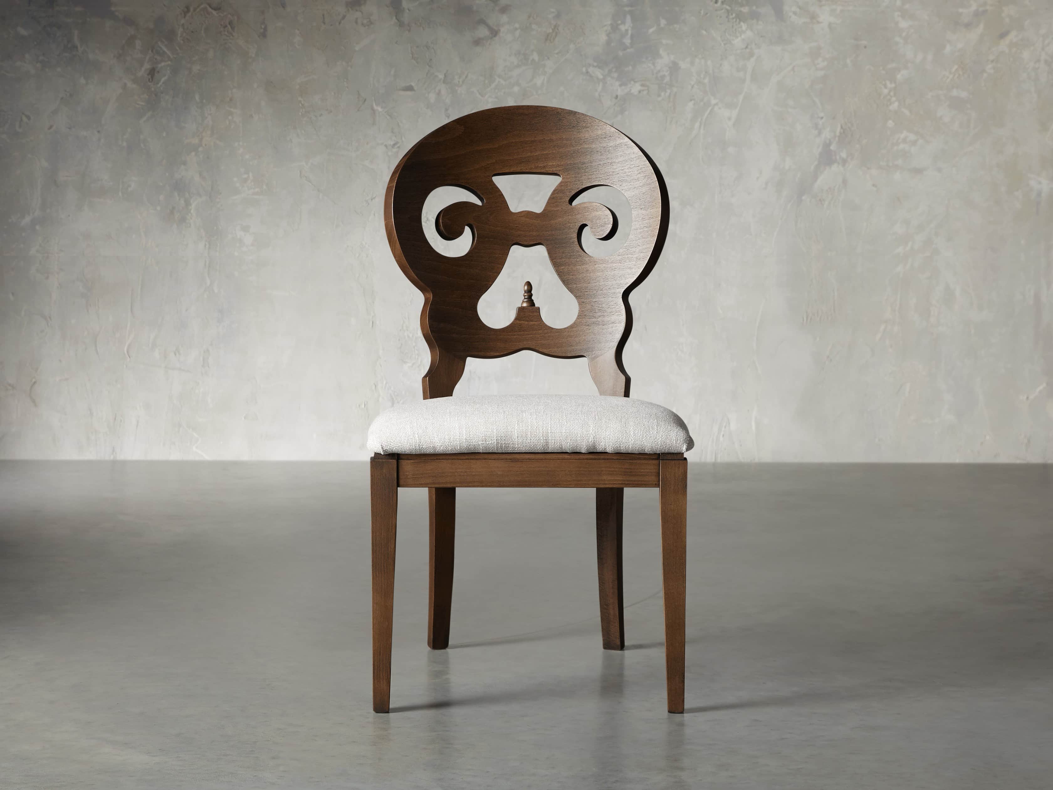 Jordan 21" Dining Side Chair Upholstered in Cinder