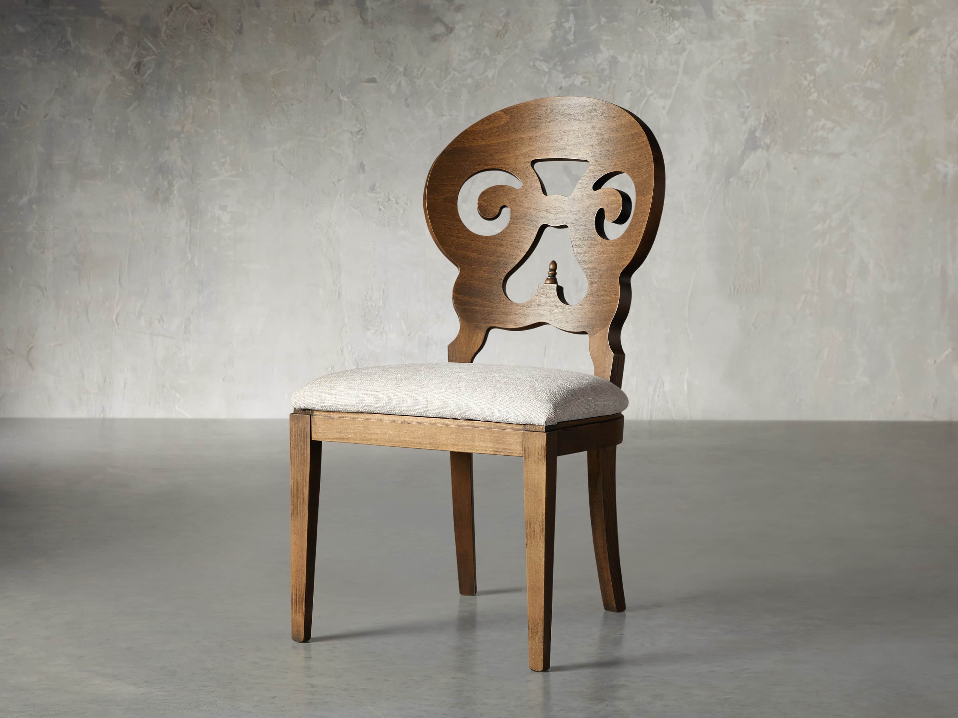 Jordan 21" Dining Side Chair Upholstered in Cinder
