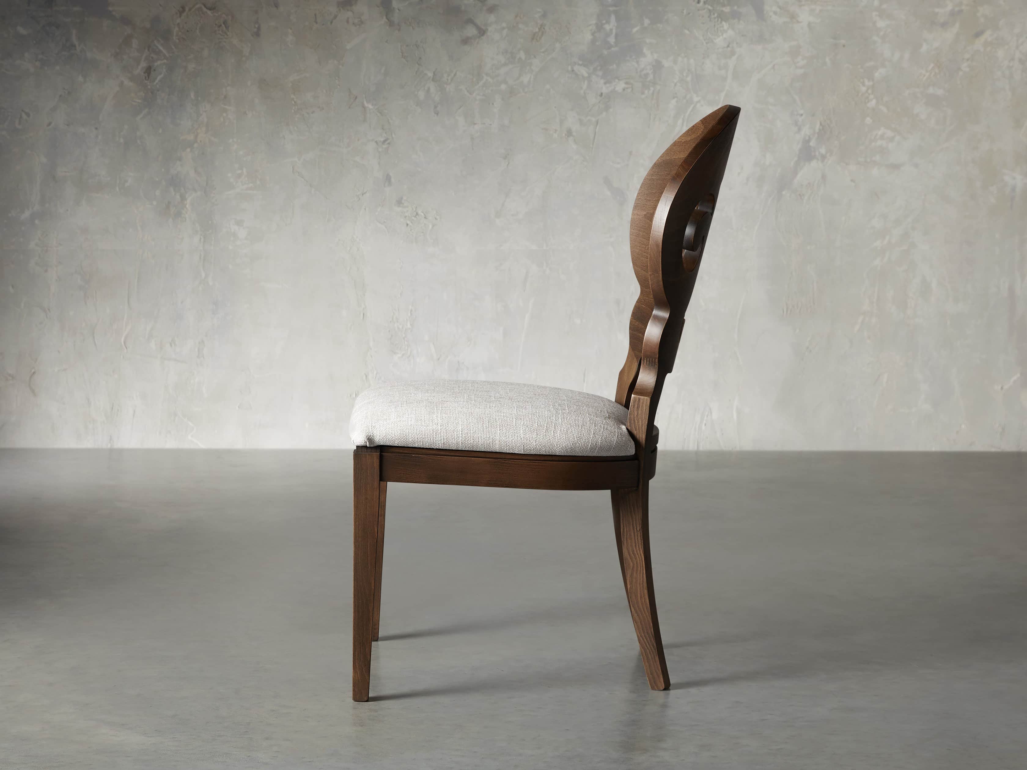 Jordan 21" Dining Side Chair Upholstered in Cinder