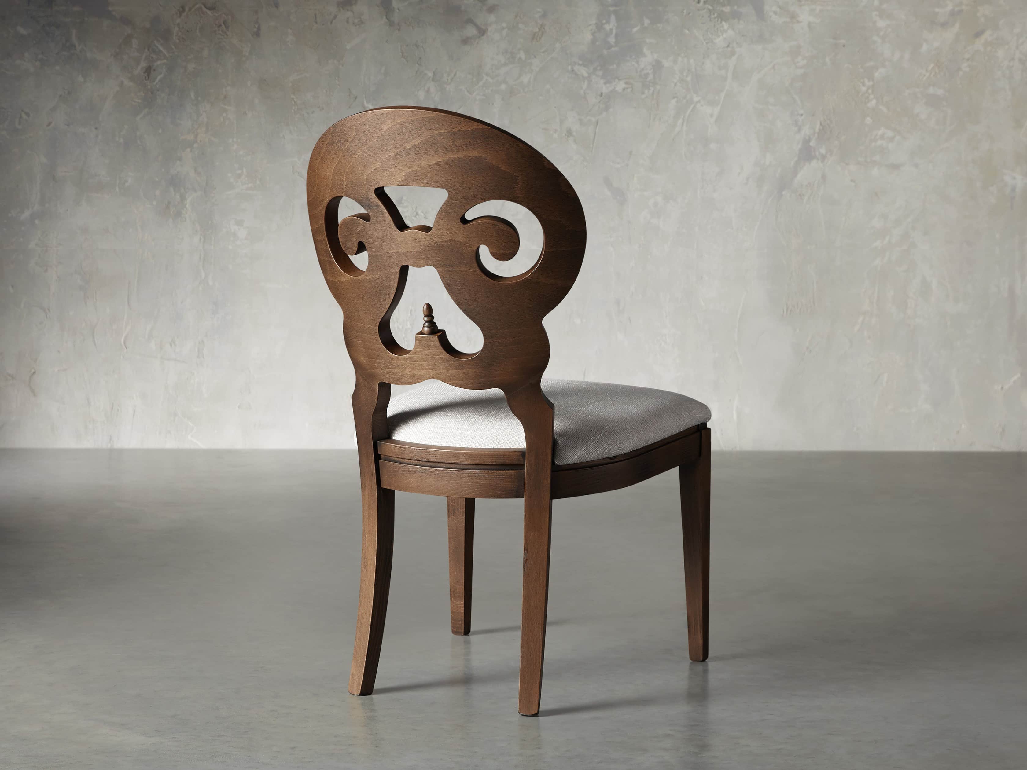Jordan 21" Dining Side Chair Upholstered in Cinder