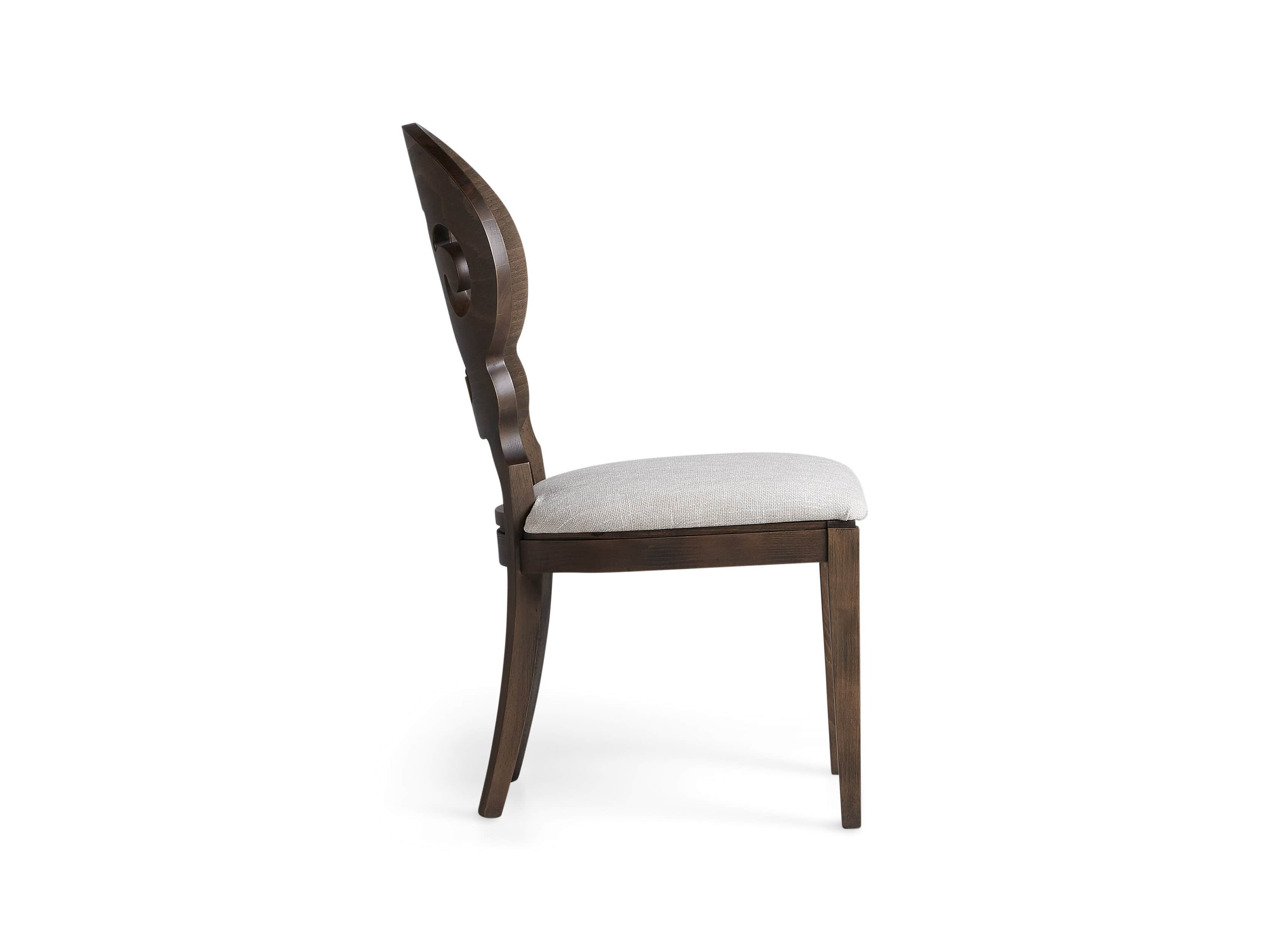 Jordan 21" Dining Side Chair Upholstered in Cinder