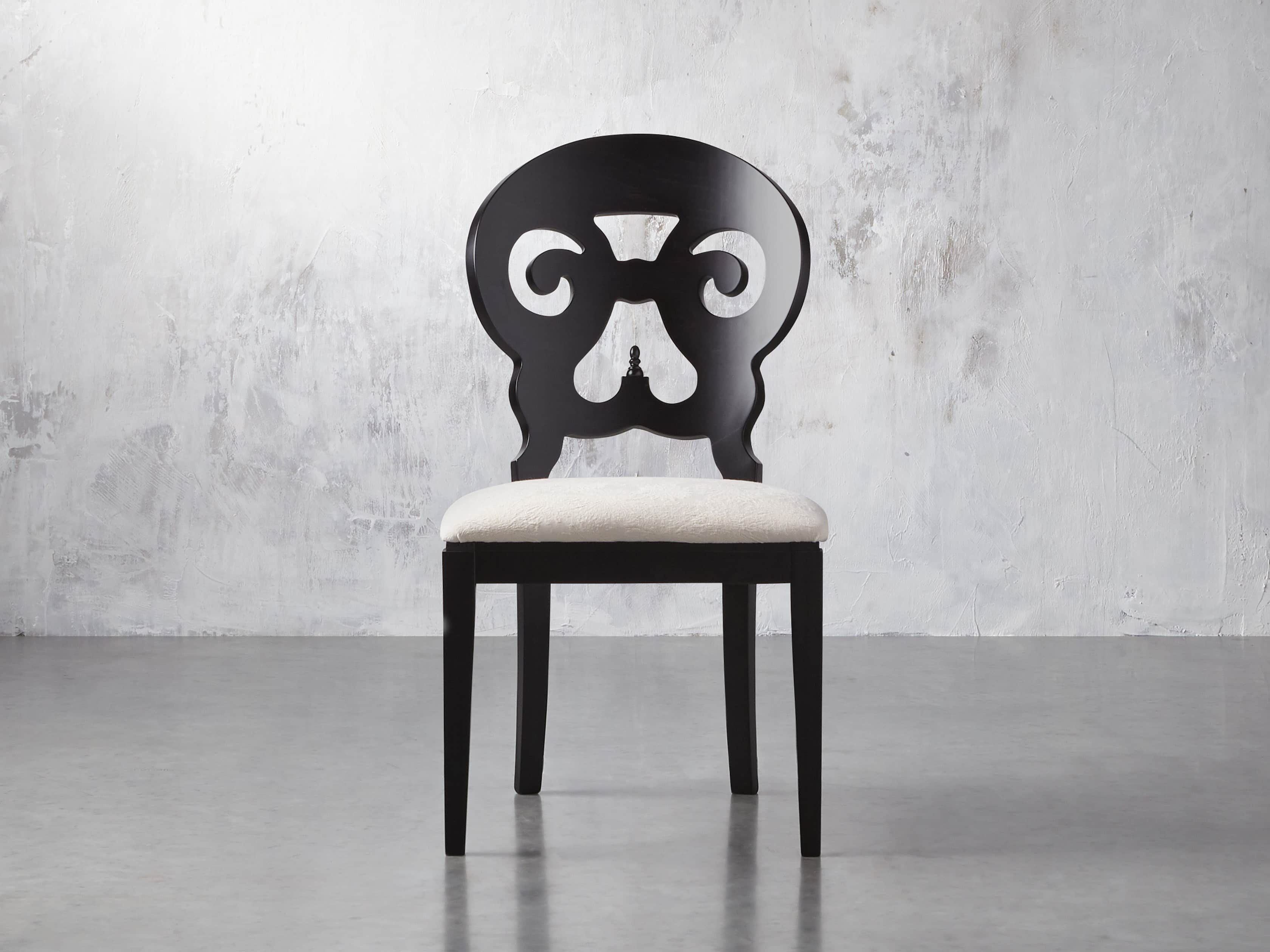 Jordan 21" Dining Side Chair with Upholstered Seat in Midnight