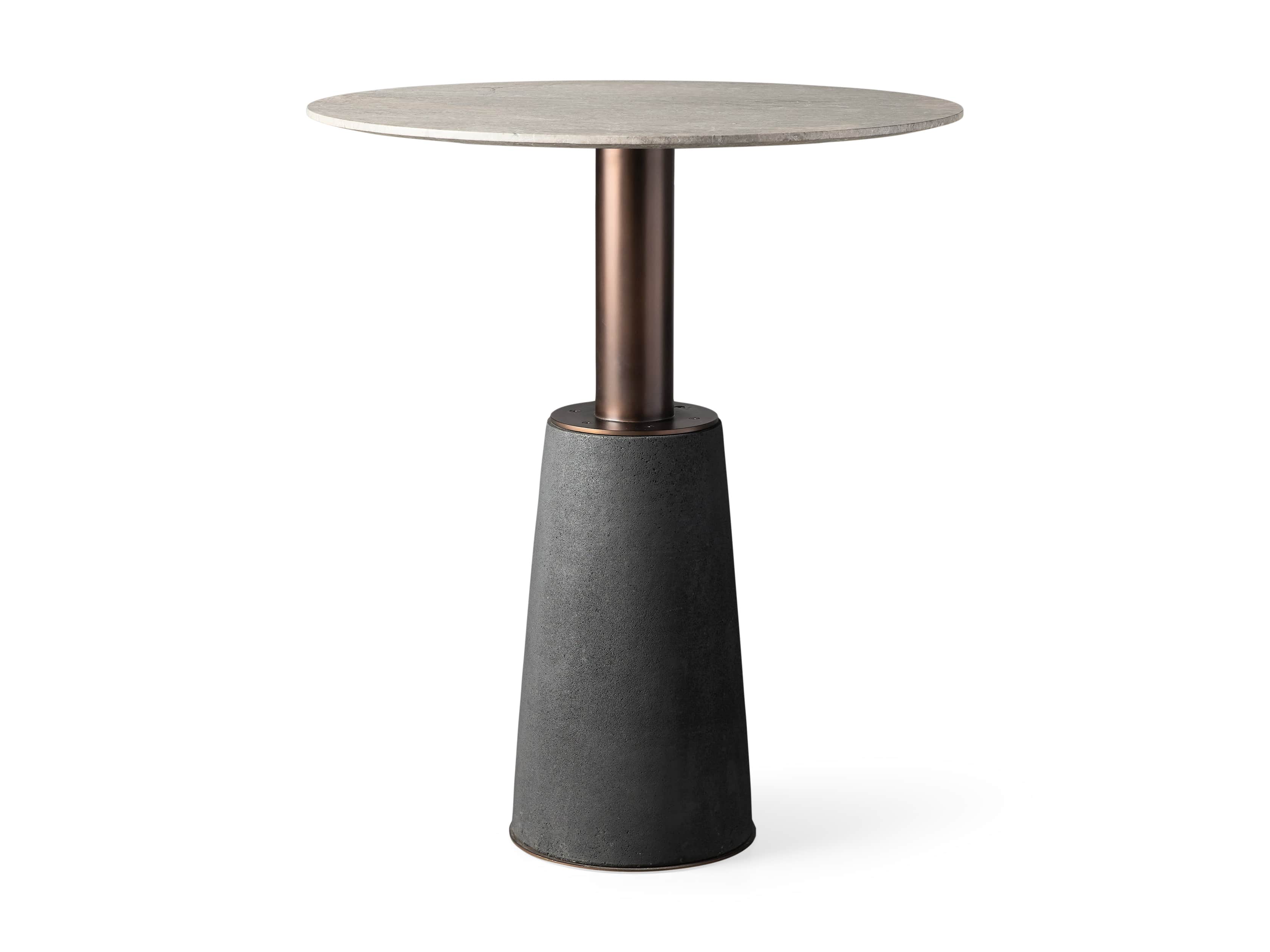 Kamilah 36" Marble Top Bar Table, slide 8 of 8