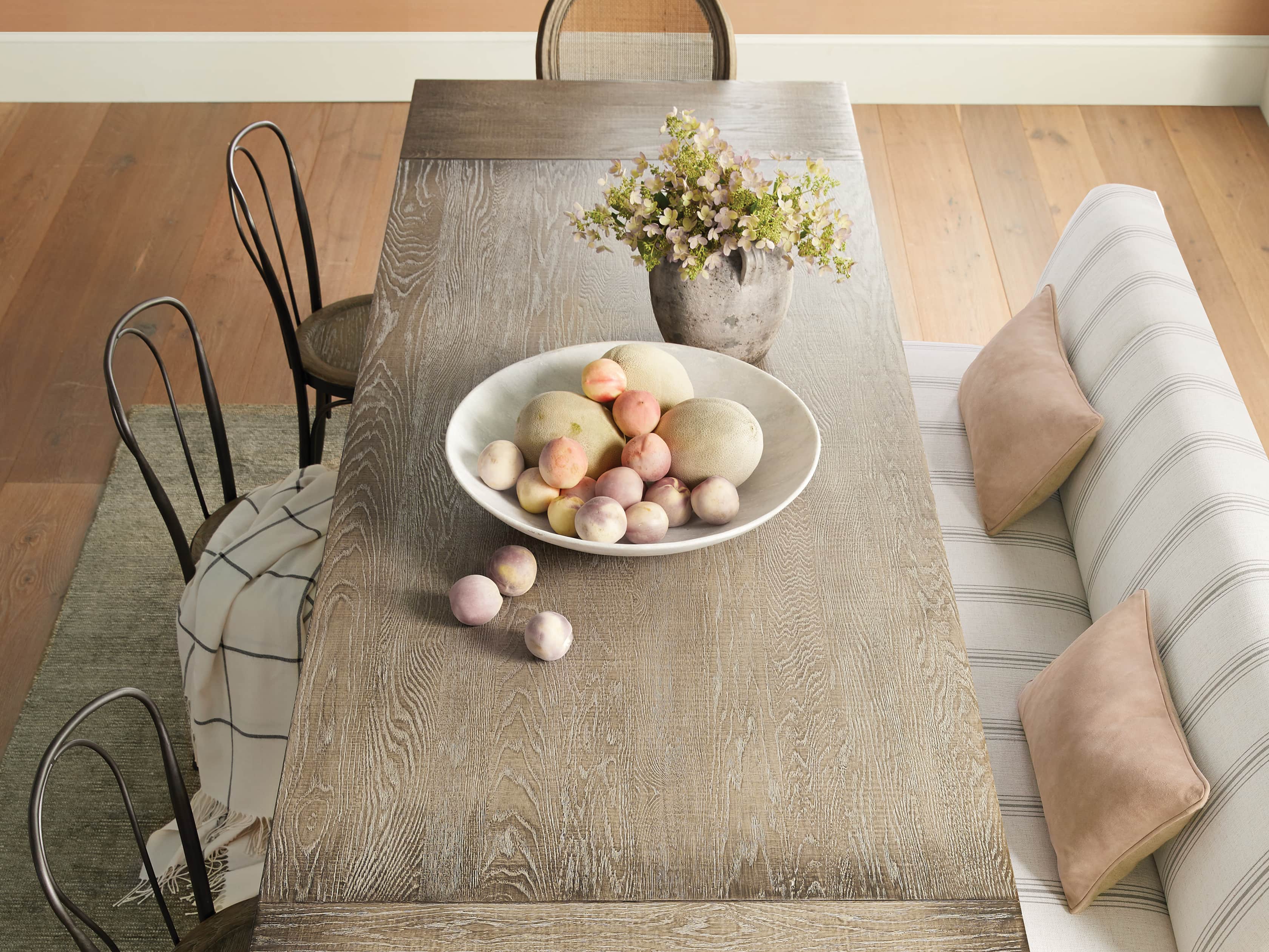 Kensington Oak 86" Extension Dining Table in Earl Grey, slide 9 of 14