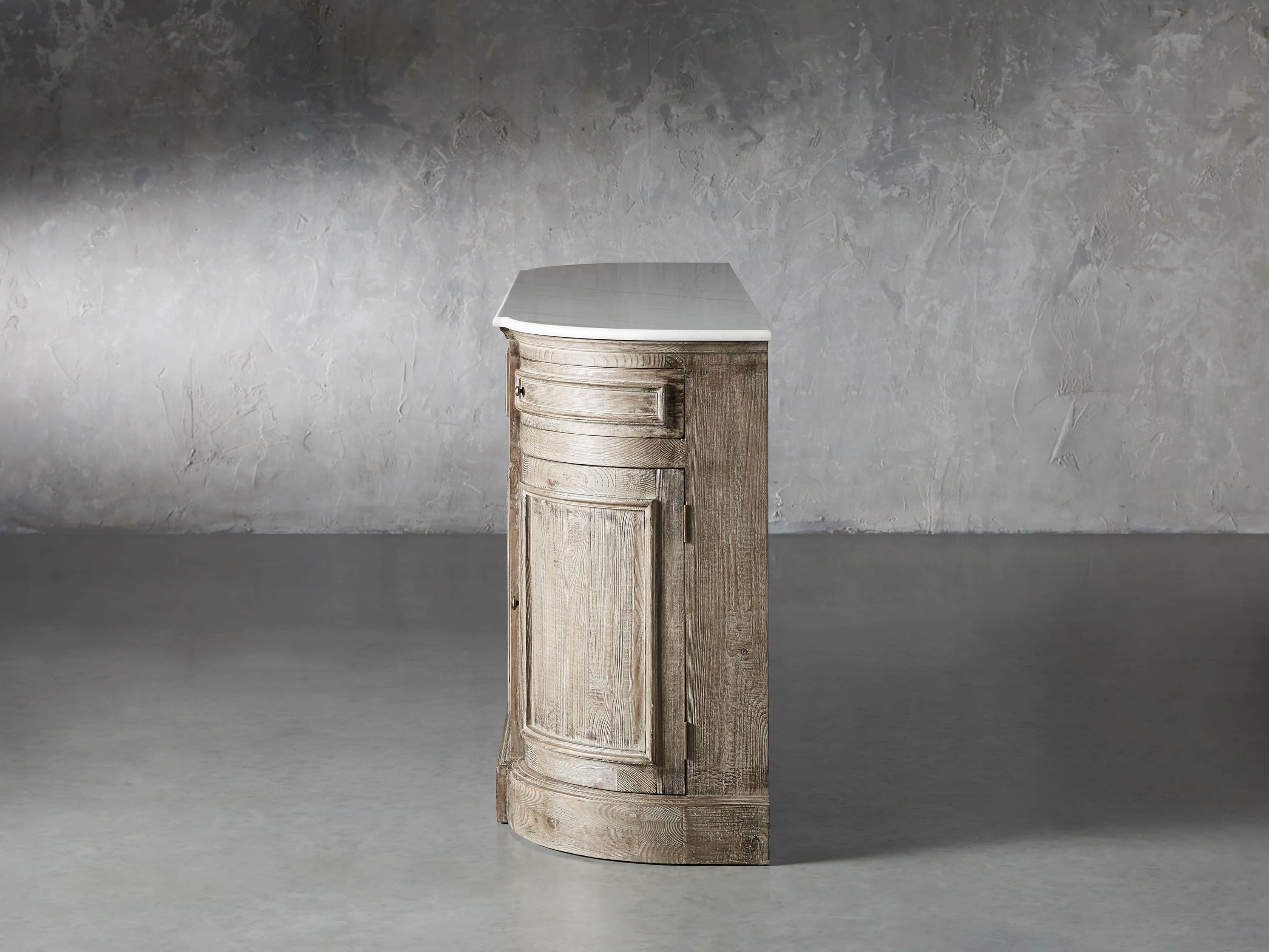 Kensington 75" Buffet with Marble Top in Earl Grey, slide 5 of 13