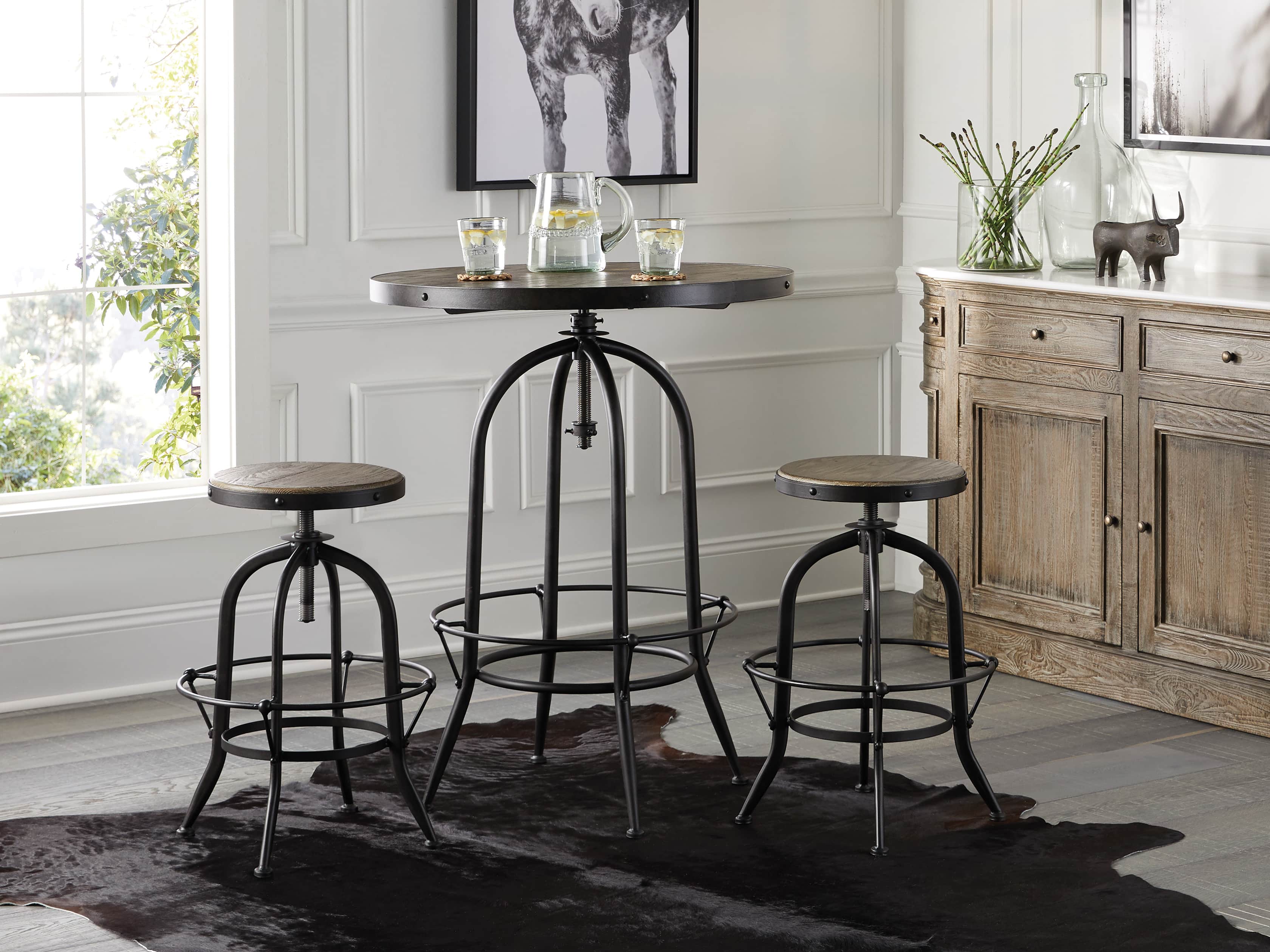 View the Kensington Adjustable Height Bar Table