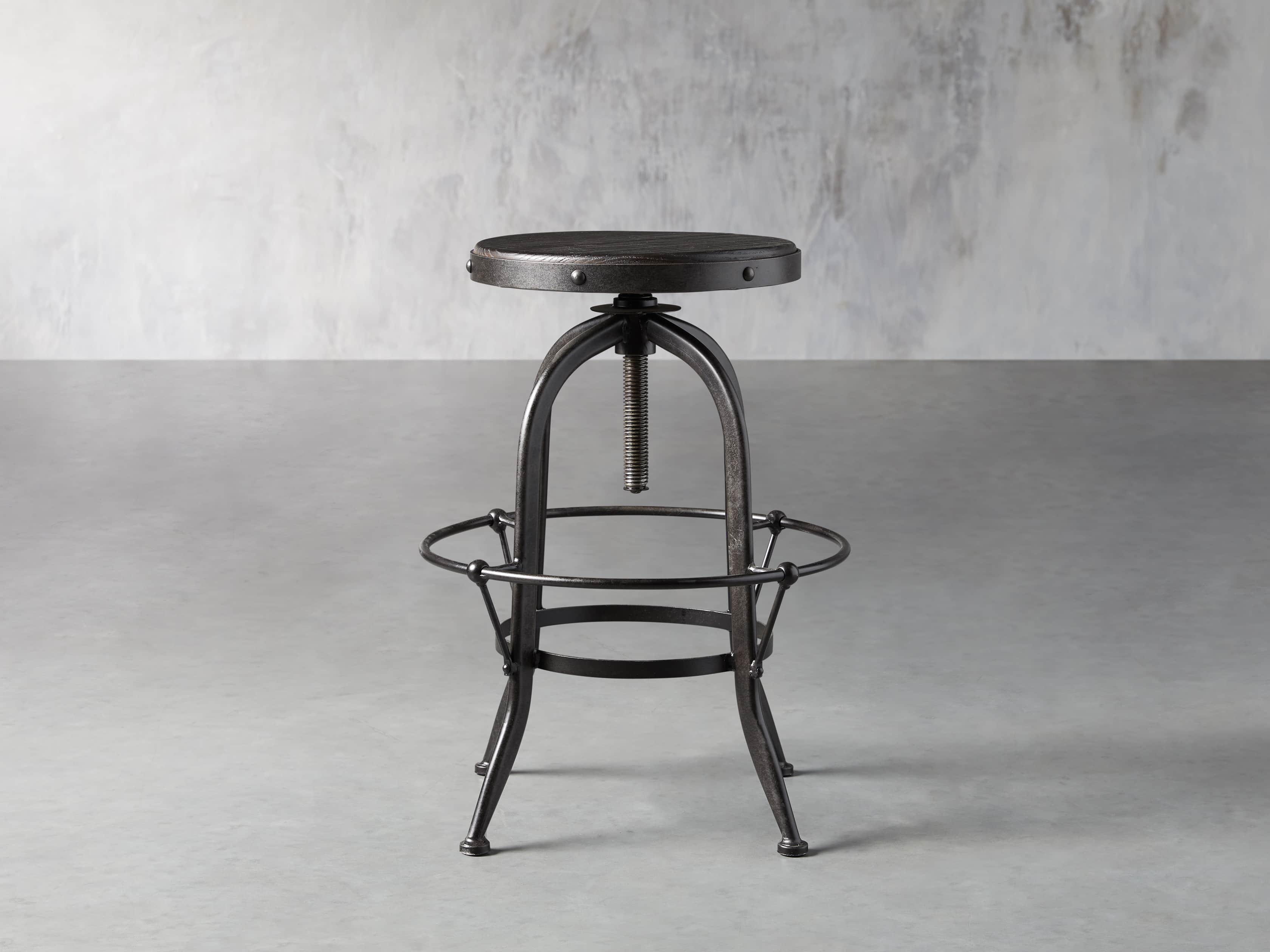 Kensington 20" Adjustable Stool in Ebony