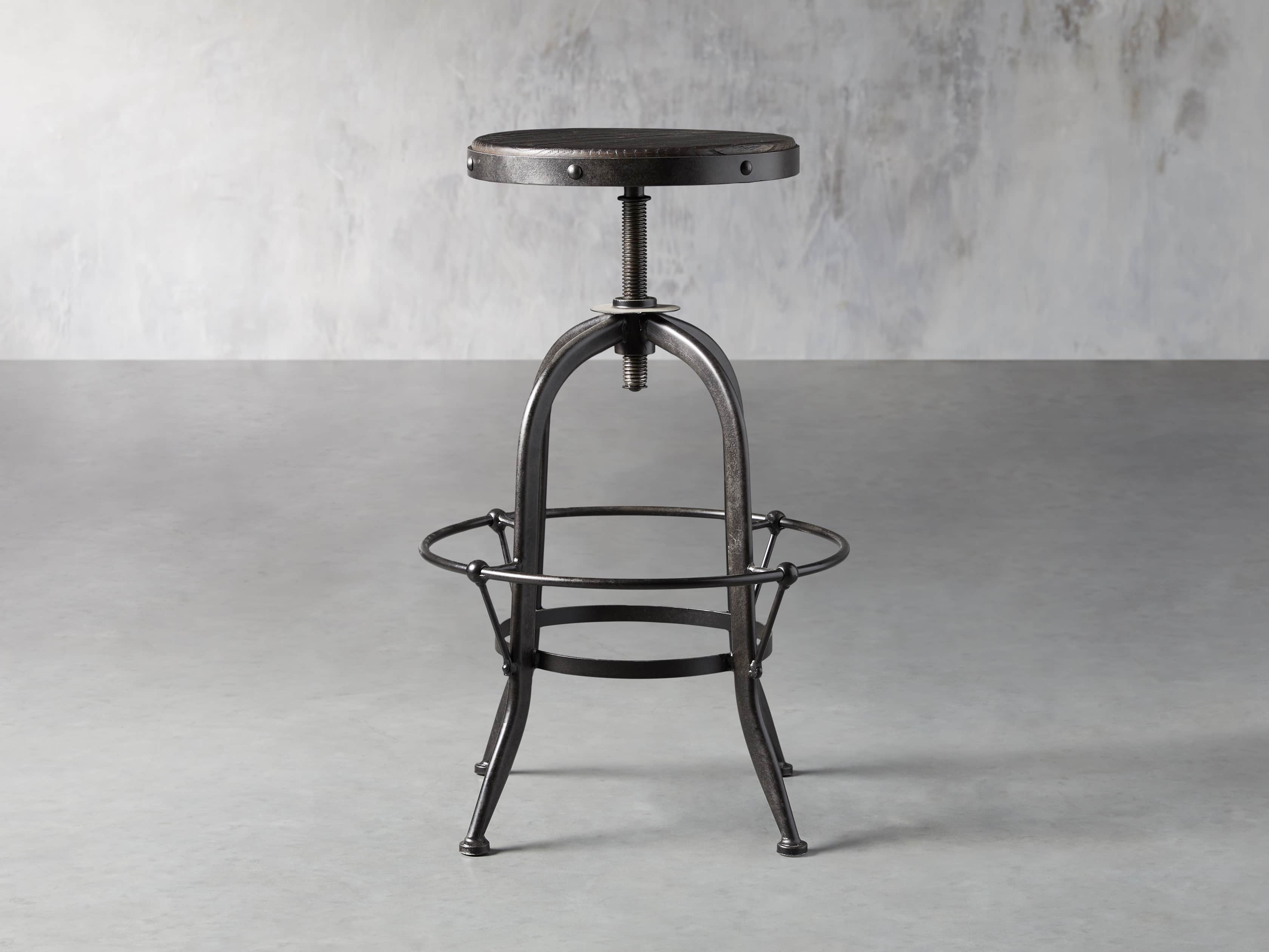 Kensington 20" Adjustable Stool in Ebony