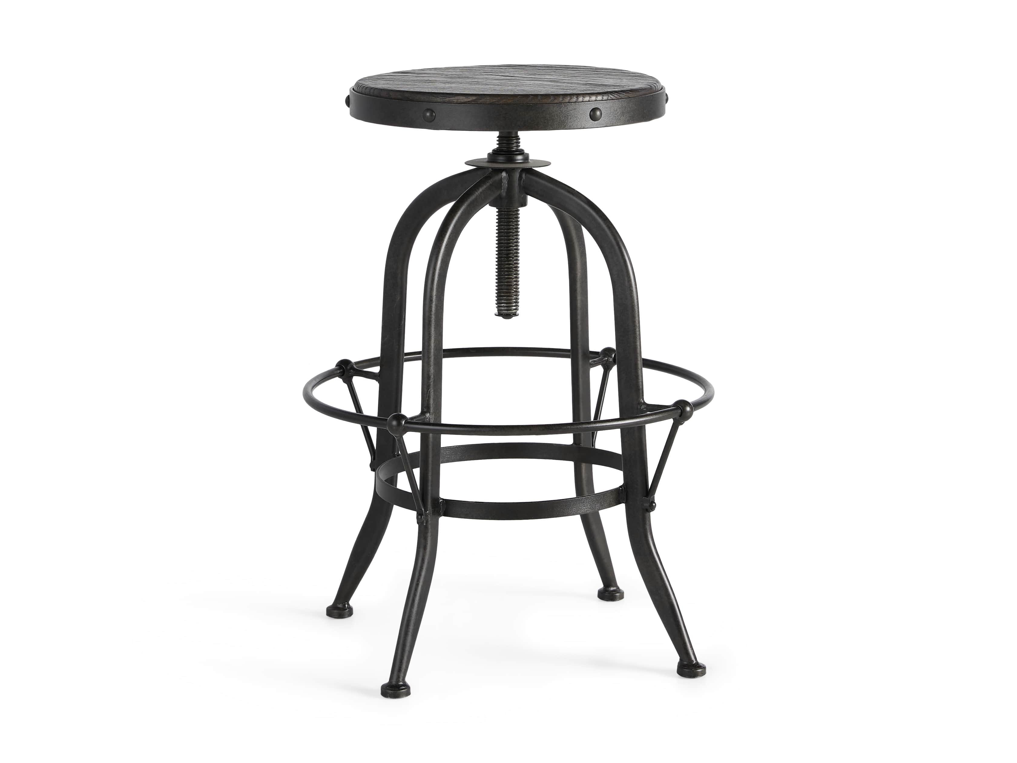 Kensington 20" Adjustable Stool in Ebony