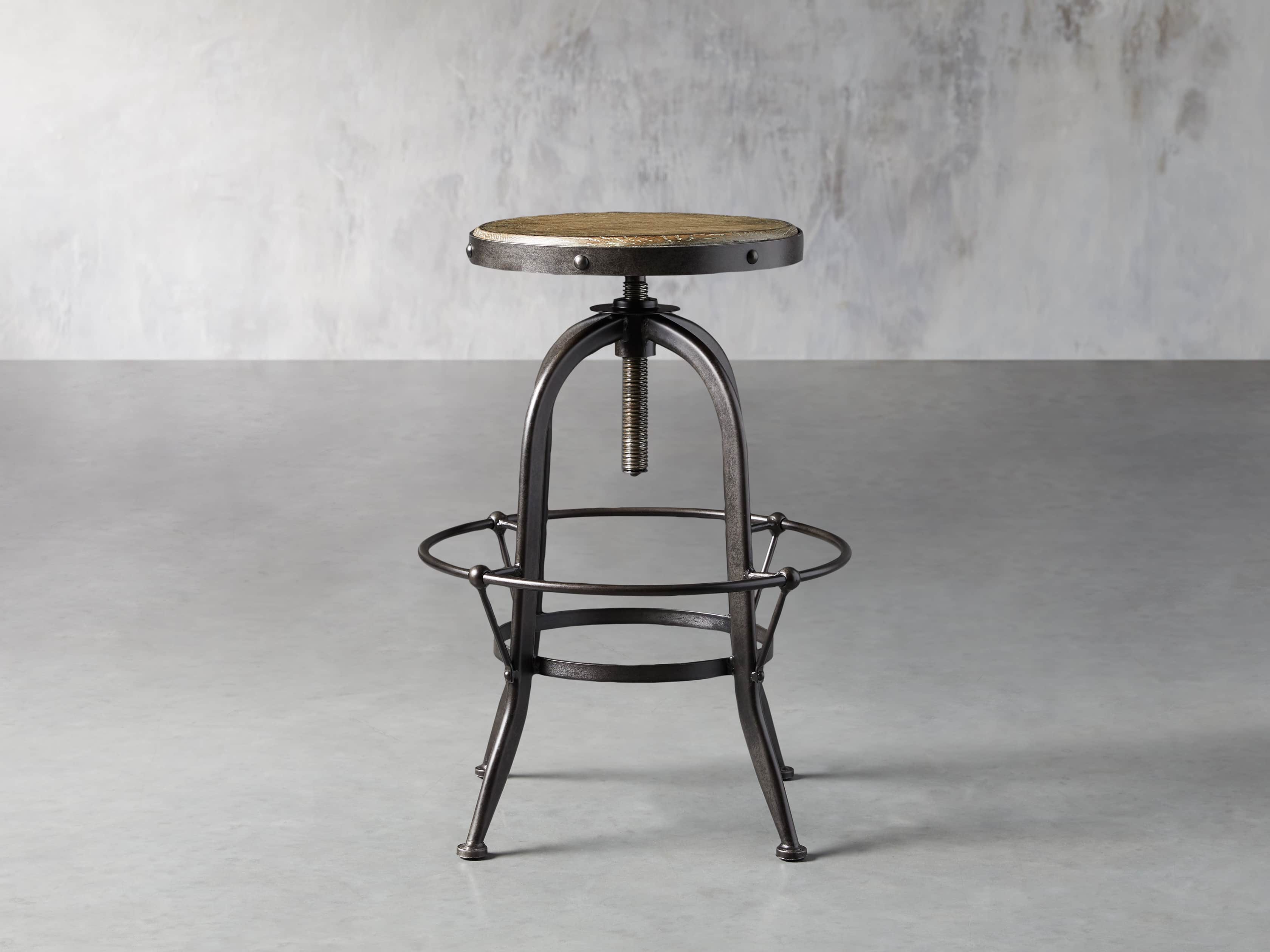 Kensington 20" Adjustable Stool in Earl Grey, slide 2 of 8