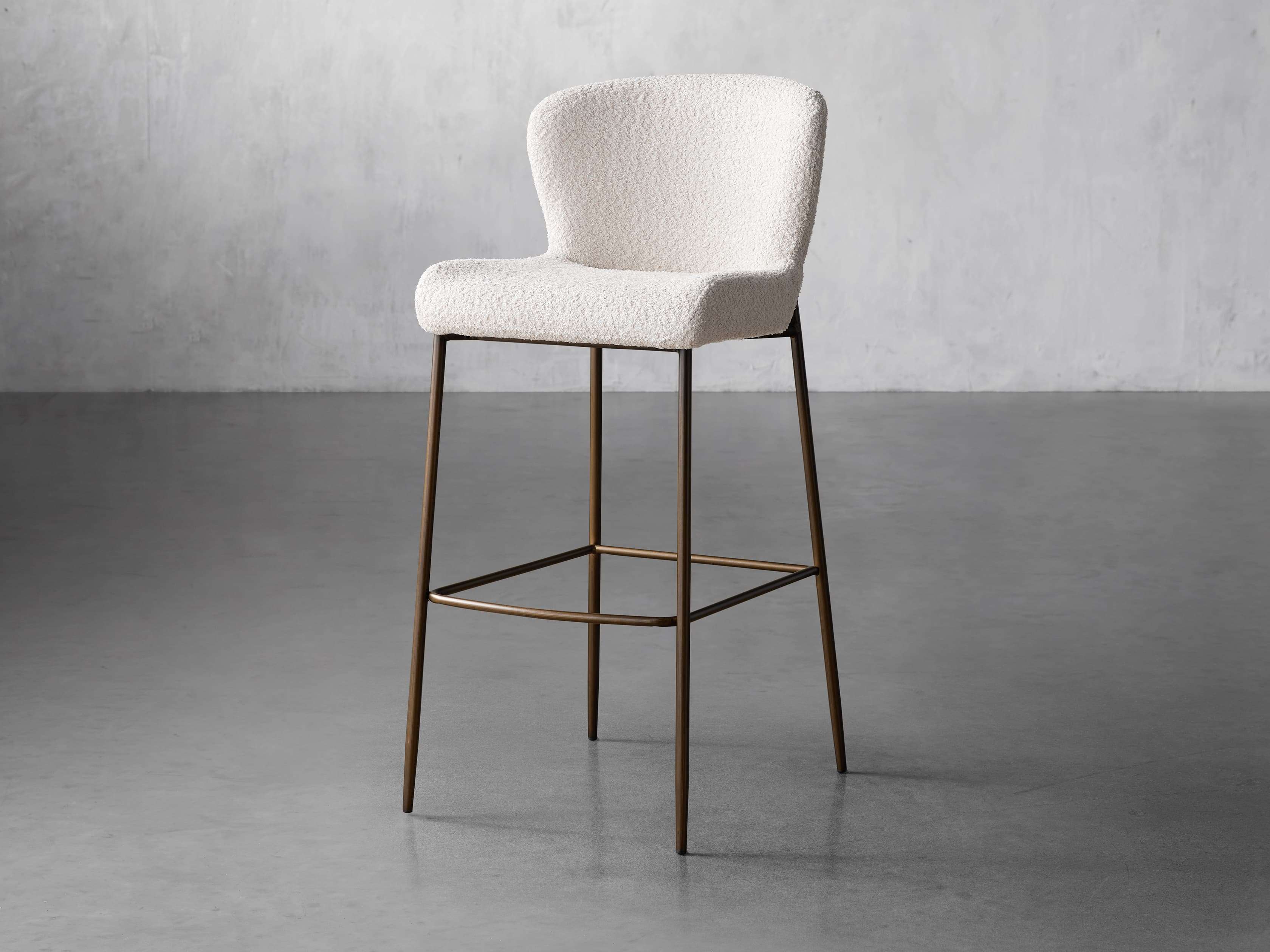 Kirsten Stool in Jennie Linen