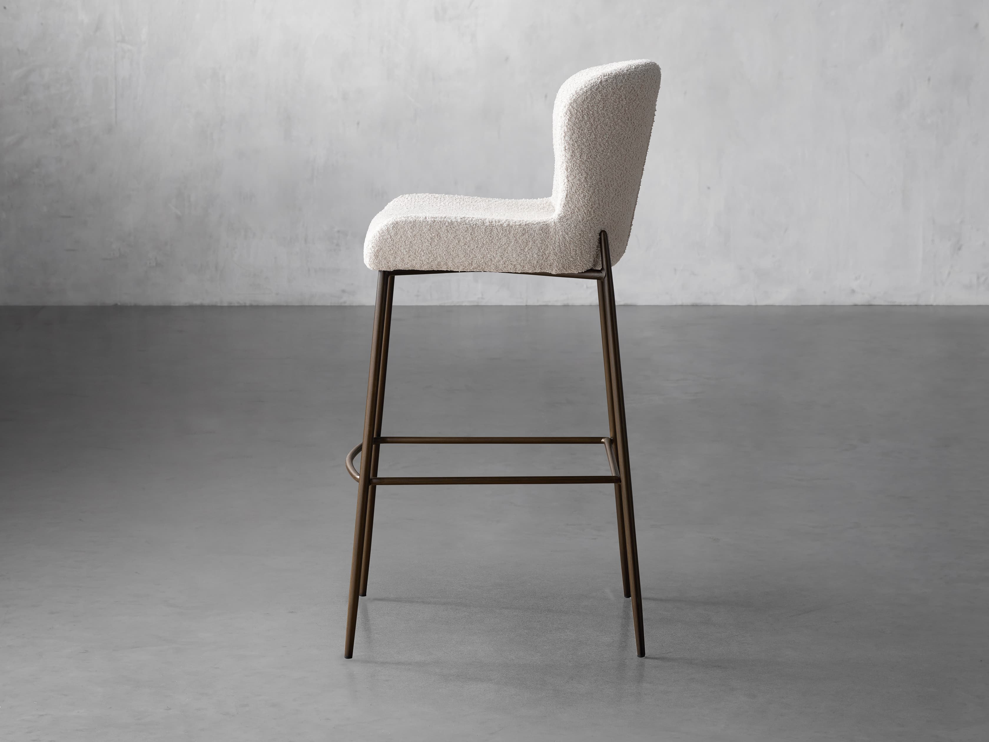 Kirsten Stool in Jennie Linen