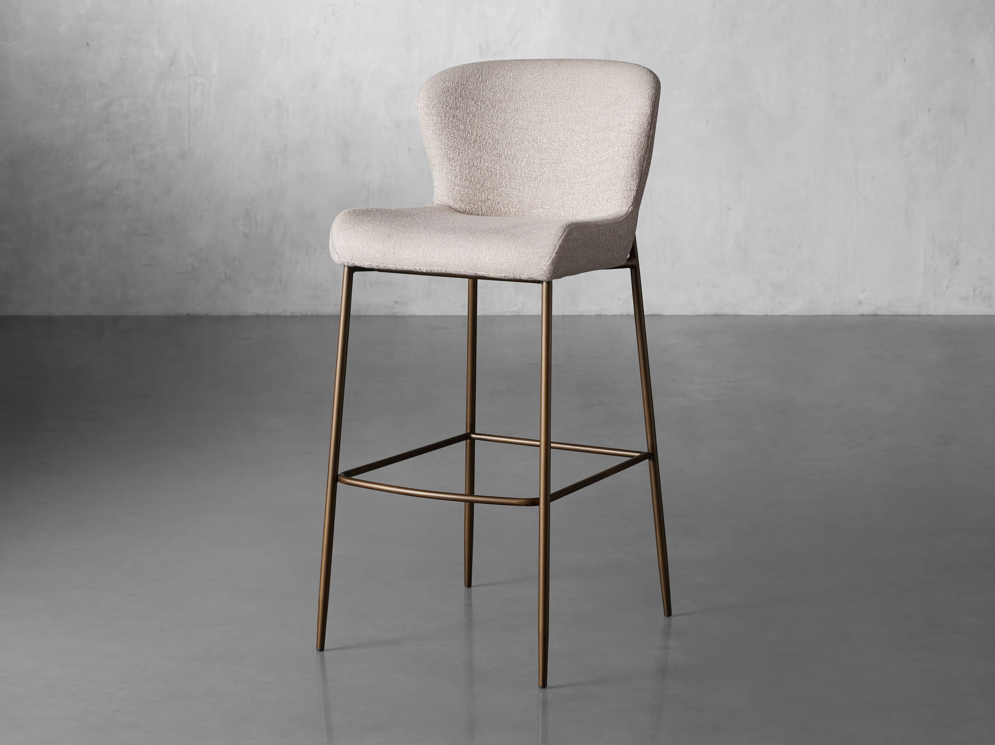 Kirsten Stool in Nona Linen