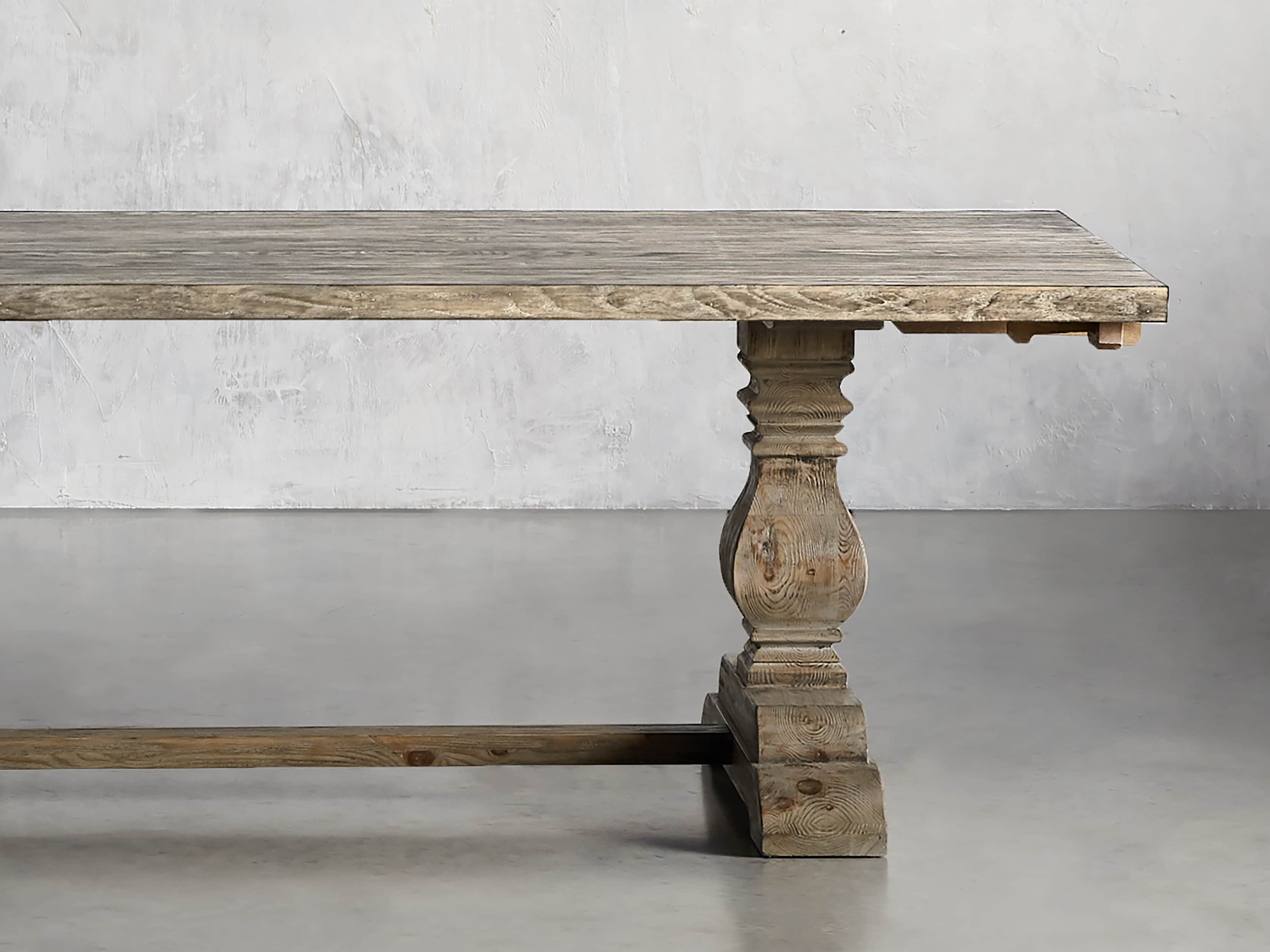 Kensington Oak 118" Extension Dining Table in Earl Grey, slide 2 of 15
