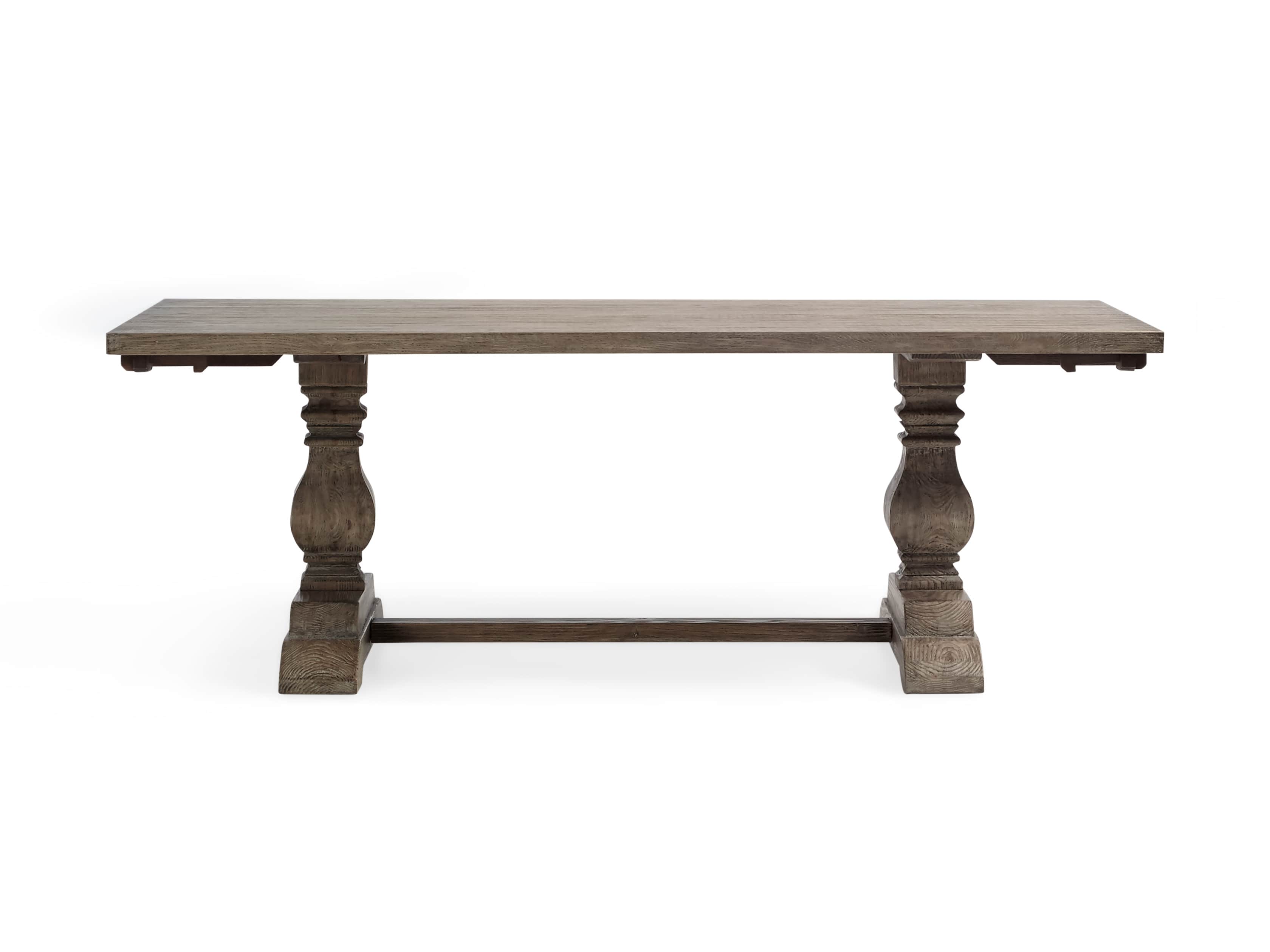 Kensington Oak 118" Extension Dining Table in Earl Grey, slide 11 of 15
