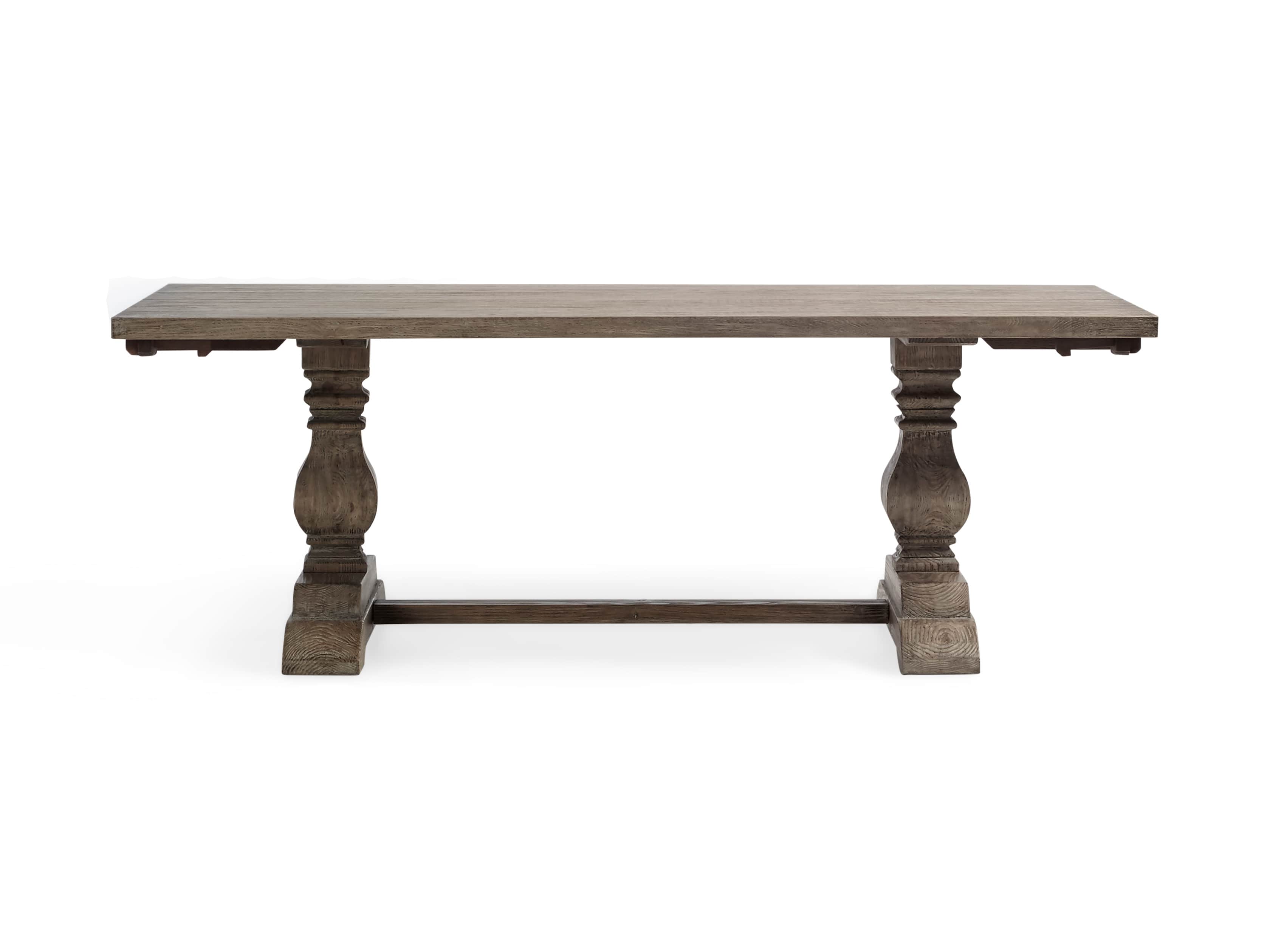 Kensington 118" Rectangle Extension Dining Table Top In Earl Grey, slide 11 of 14