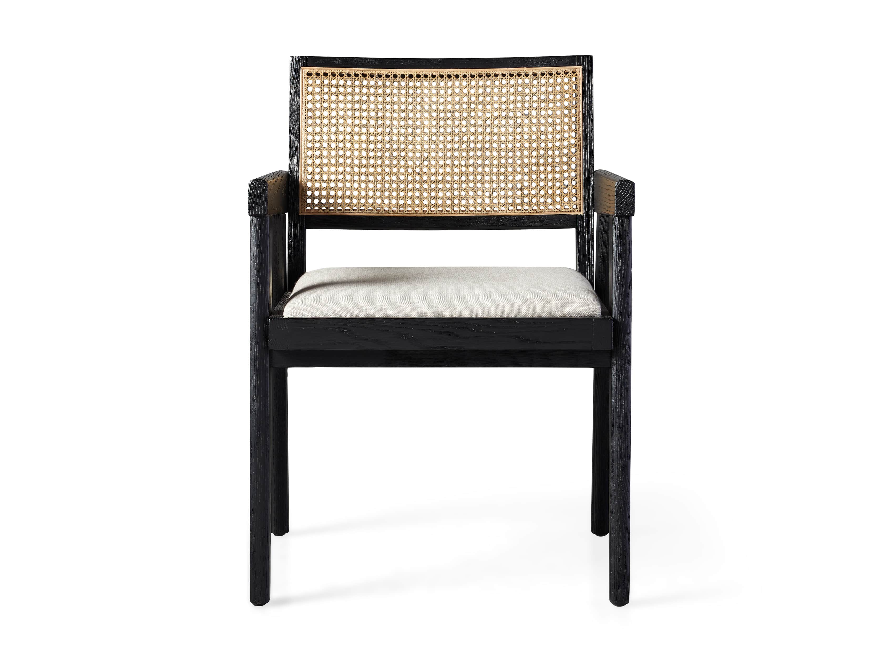 Kroy Cane Back Dining Arm Chair Arhaus