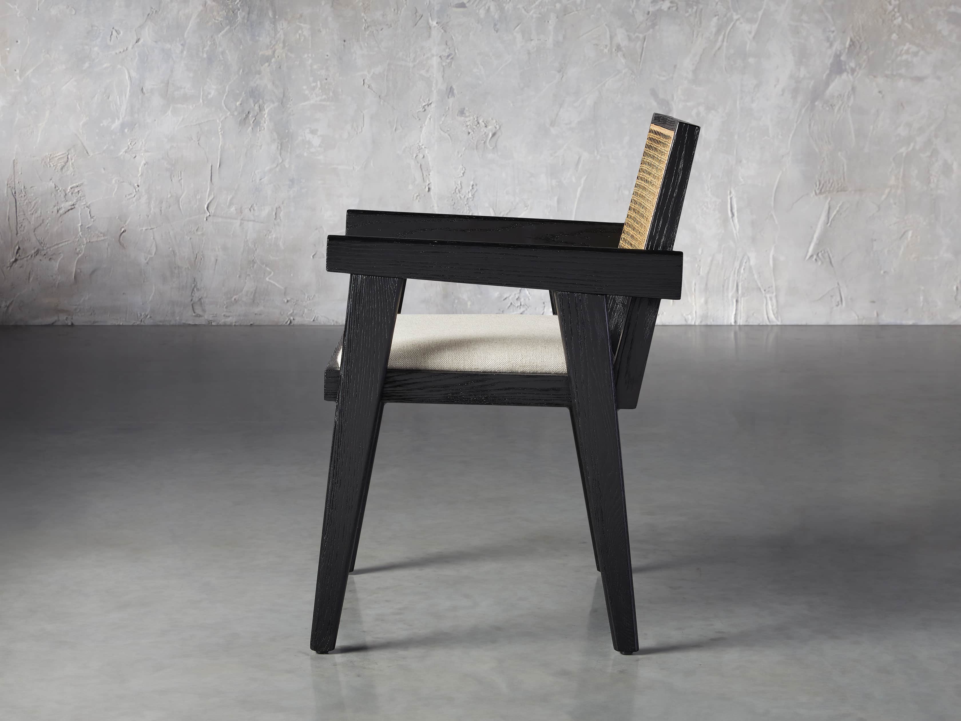 Kroy Cane Back Dining Arm Chair Arhaus