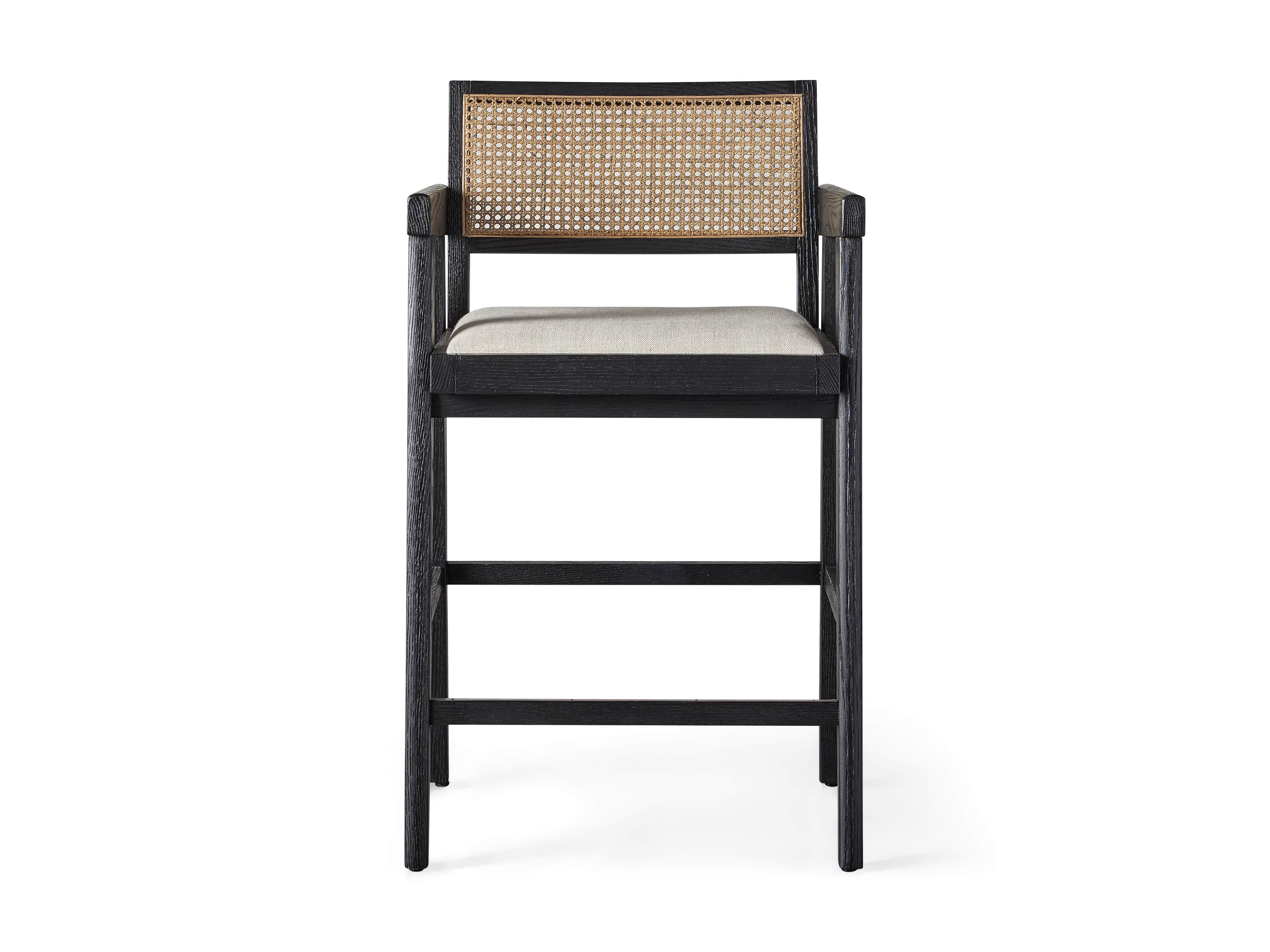 Kroy 23" Caneback Counterstool in Rustic Black, slide 6 of 7